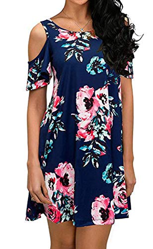 Navy Blue-floral