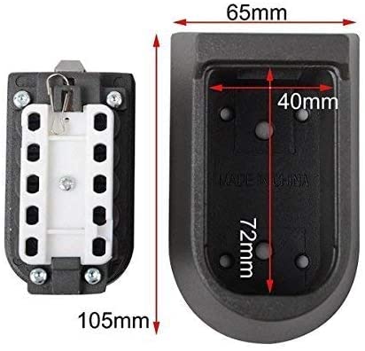 Secure Key Box with Button Lock - Heavy Duty Wall Mount Key Safe for Home, Office & Airbnb - Weatherproof & Durable Key Storage Solution