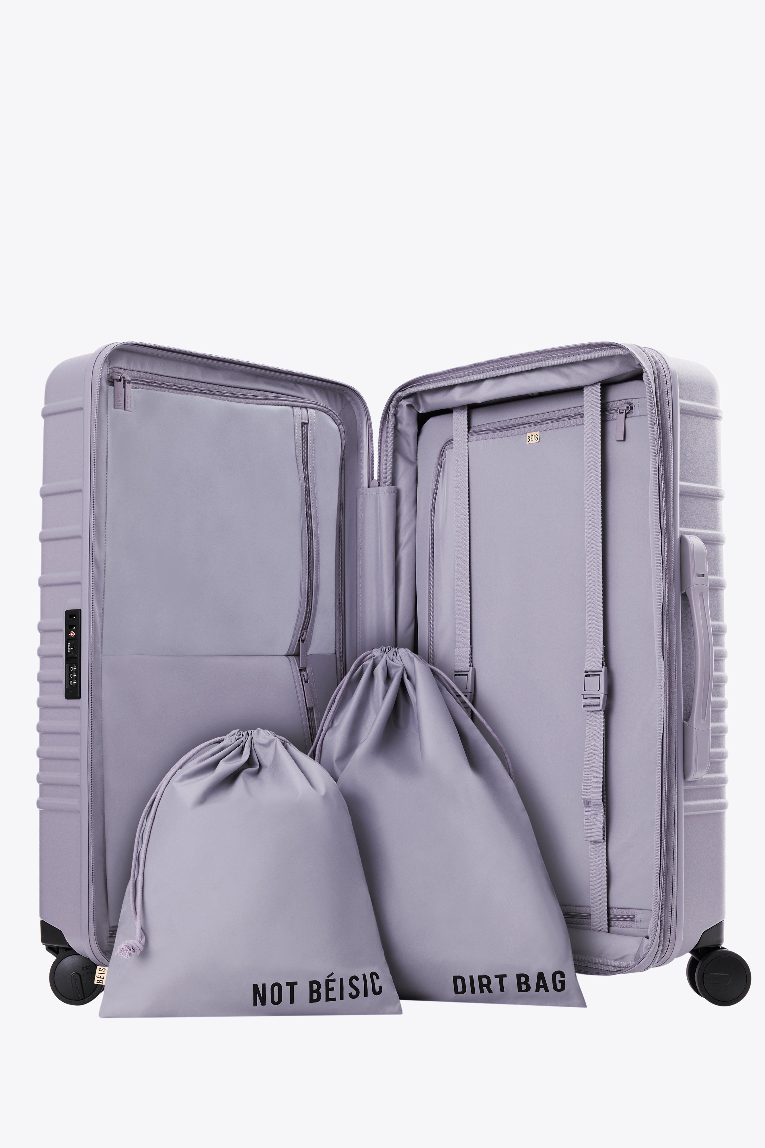 Lavender Medium Check-In Roller Luggage - Perfect for Air Travel, Weekend Getaways & Business Trips