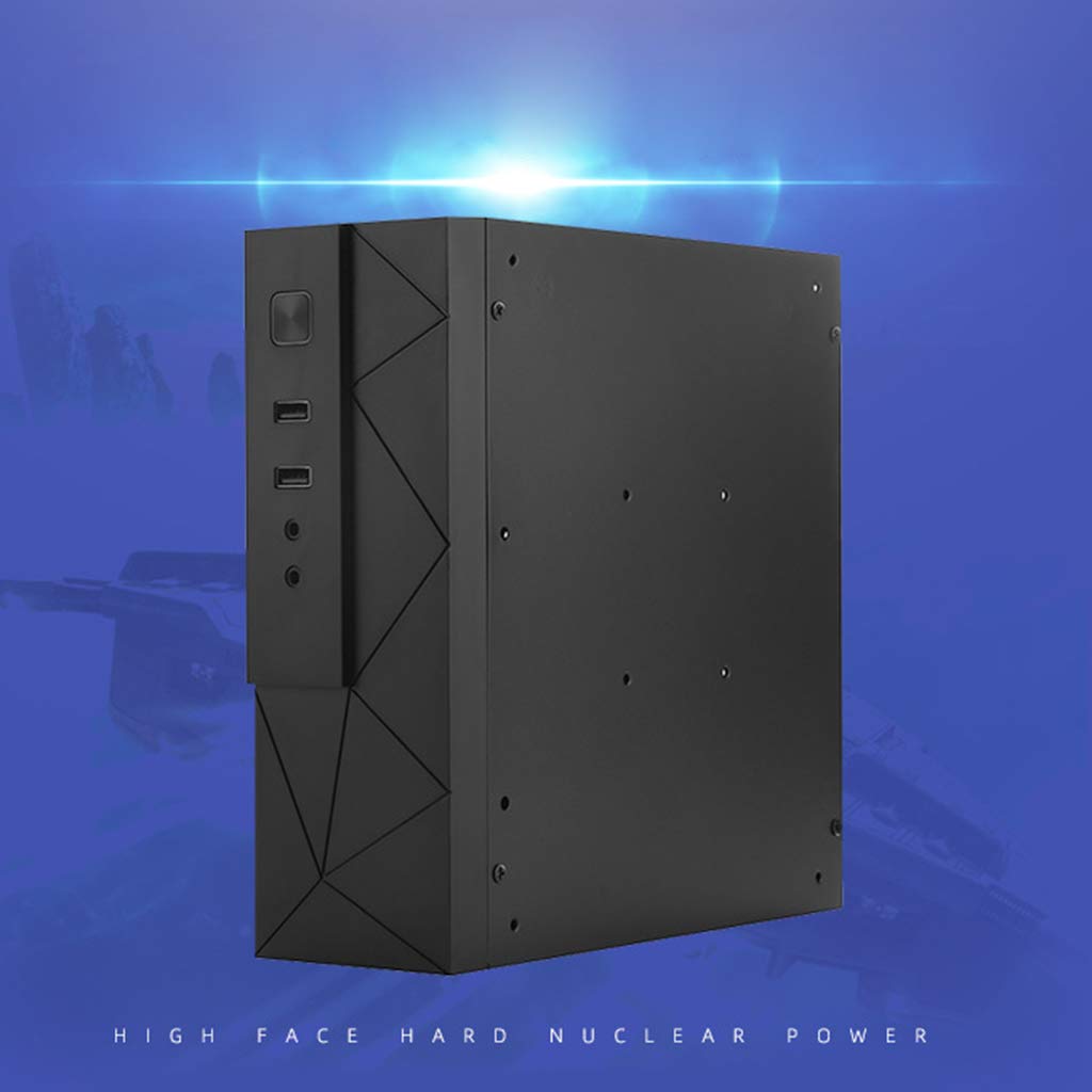 MARCBUSE Mini-ITX PC Case - Compact HTPC Computer Chassis for ITX Motherboard | Home Theater & Gaming PC Build | Small Form Factor Server Case for Living Room & Office Setup