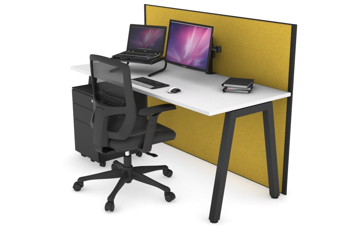 Horizon Quadro A Legs Office Desk - 1600L x 700W Modern Workstation for Home & Office - Perfect for Remote Work, Study & Professional Workspaces