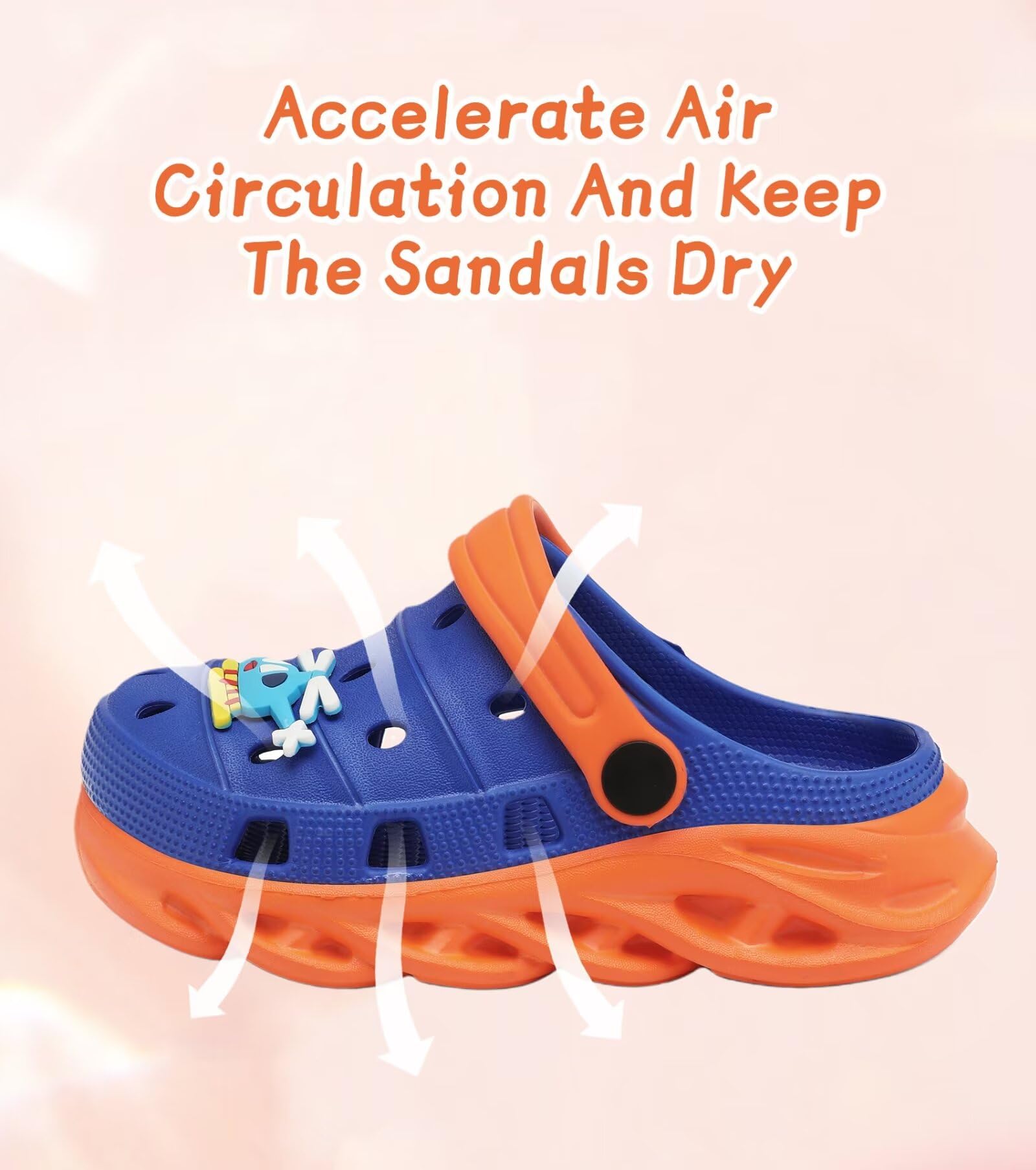 **Toddler Kids Clogs - Slip-On Slide Sandals for Boys & Girls - Comfortable Beach, Pool & Garden Slippers - Perfect for Summer Outdoor Play**