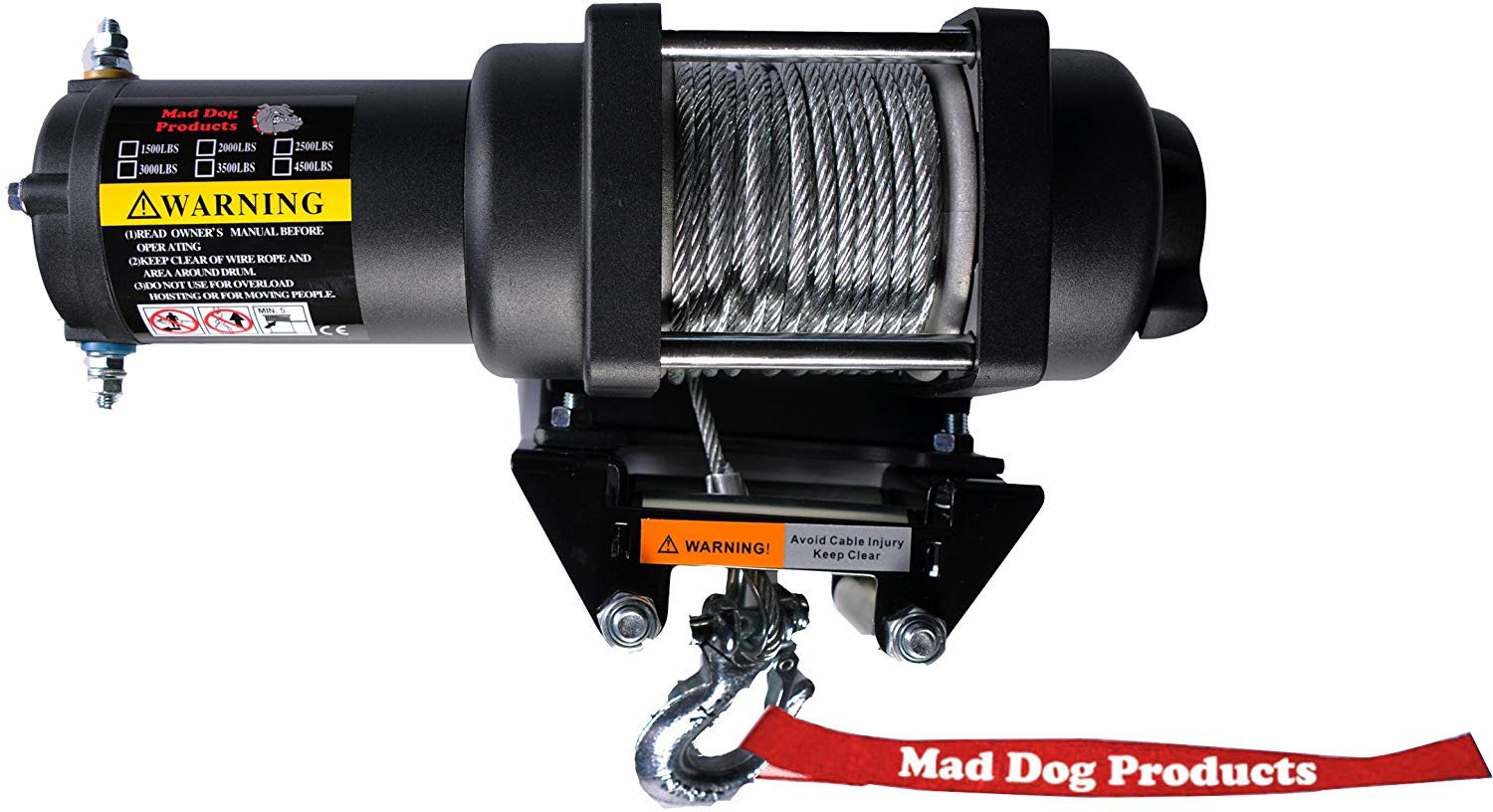 Mad Dog 2500lb Winch Mount Combo for Textron 500 Alterra (2018) - Heavy Duty Off-Road Recovery & Towing Accessories for ATV/UTV Adventures