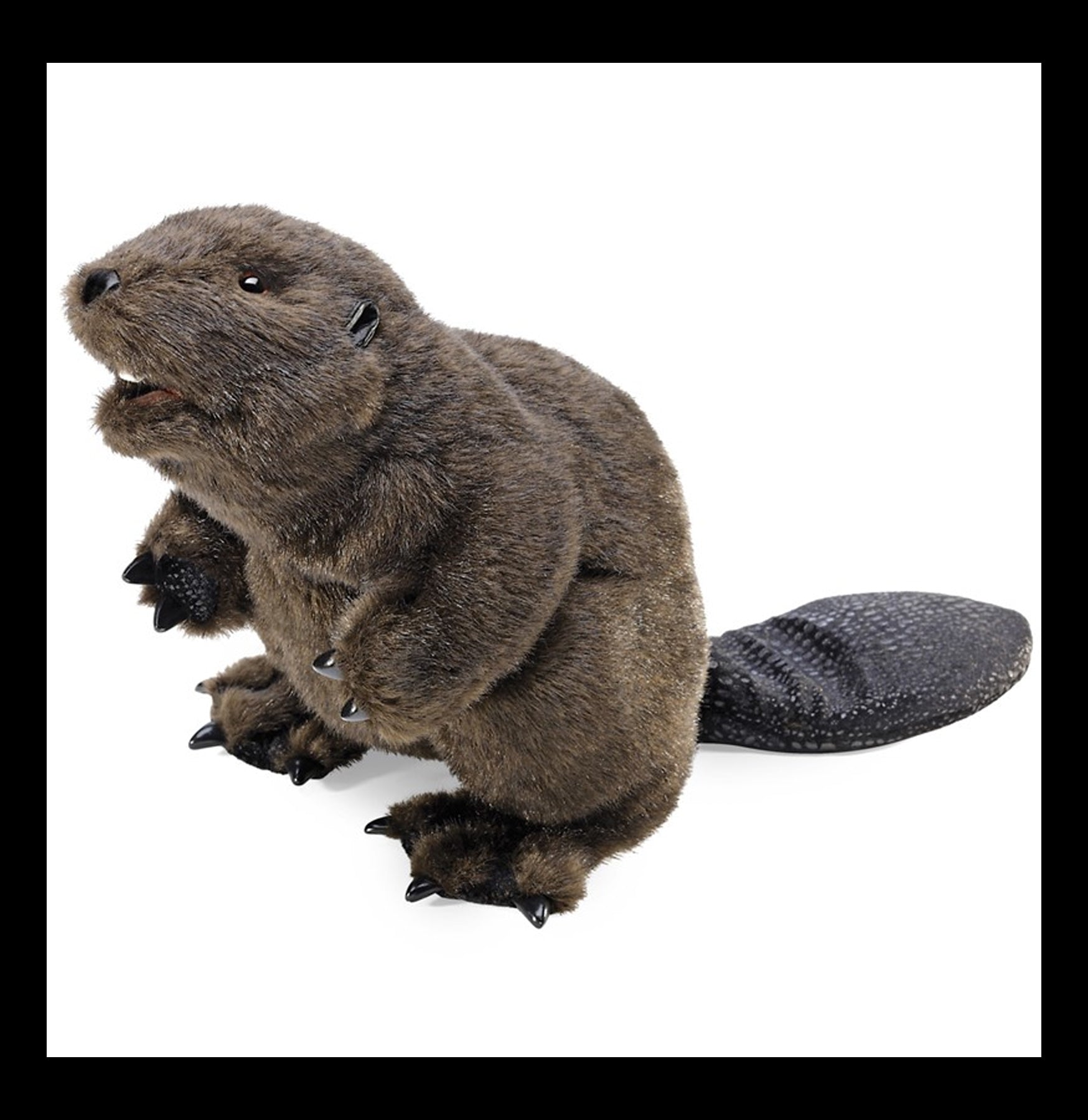 Beaver Hand Puppet - Soft Plush Animal Puppet for Kids, Storytelling & Educational Play - Perfect for Classroom, Birthday Parties & Imaginative Play
