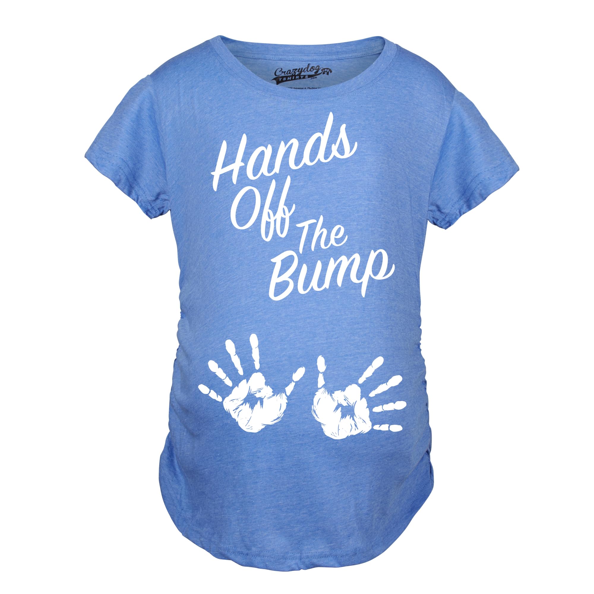 Funny Maternity Shirt - Hands Off The Bump Pregnancy Tee for Women | Cute Pregnancy Announcement Gift | Perfect for Baby Showers, Gender Reveals & Maternity Photos