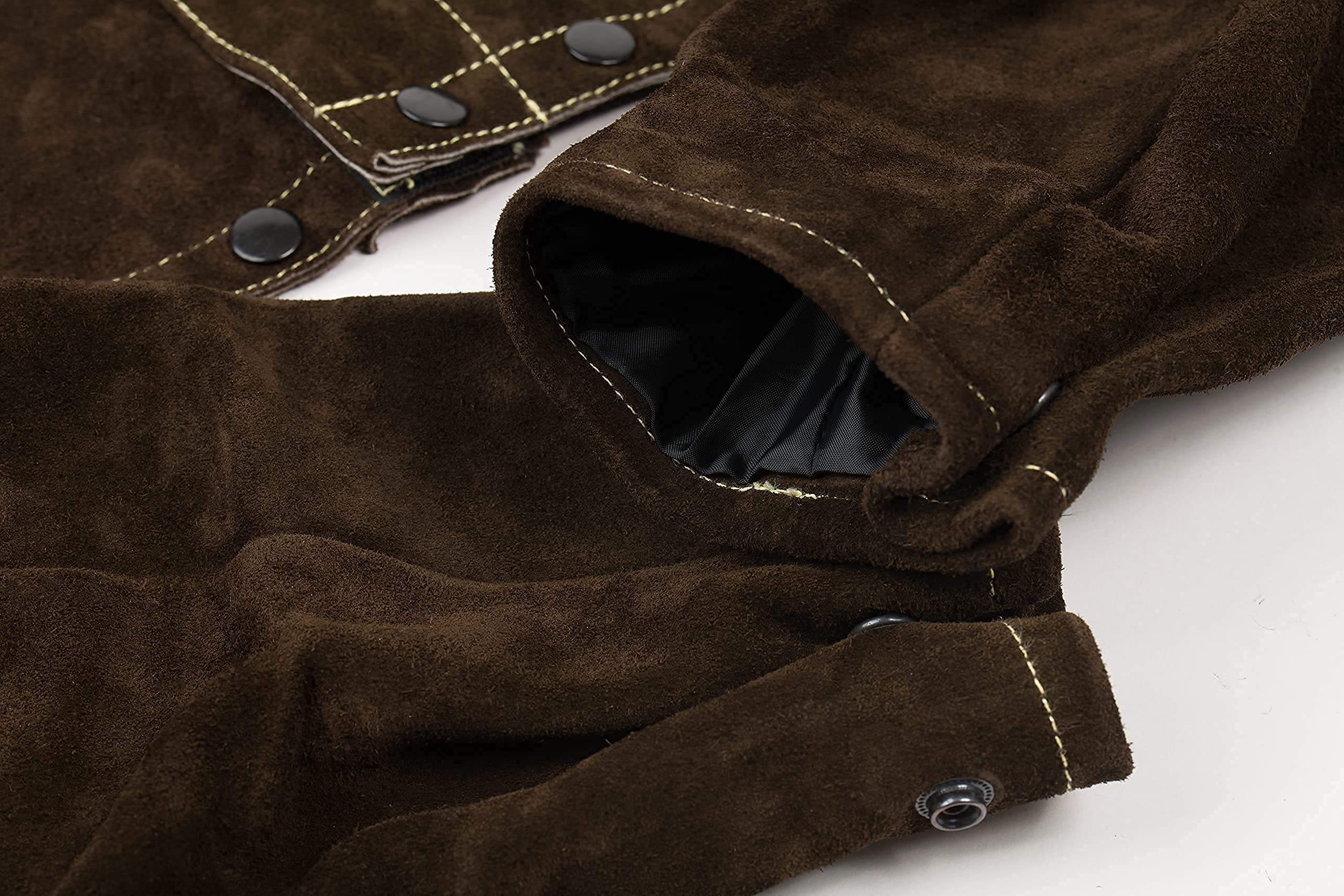 Waylander 2-Piece Split Leather Welding Jacket with Detachable 37