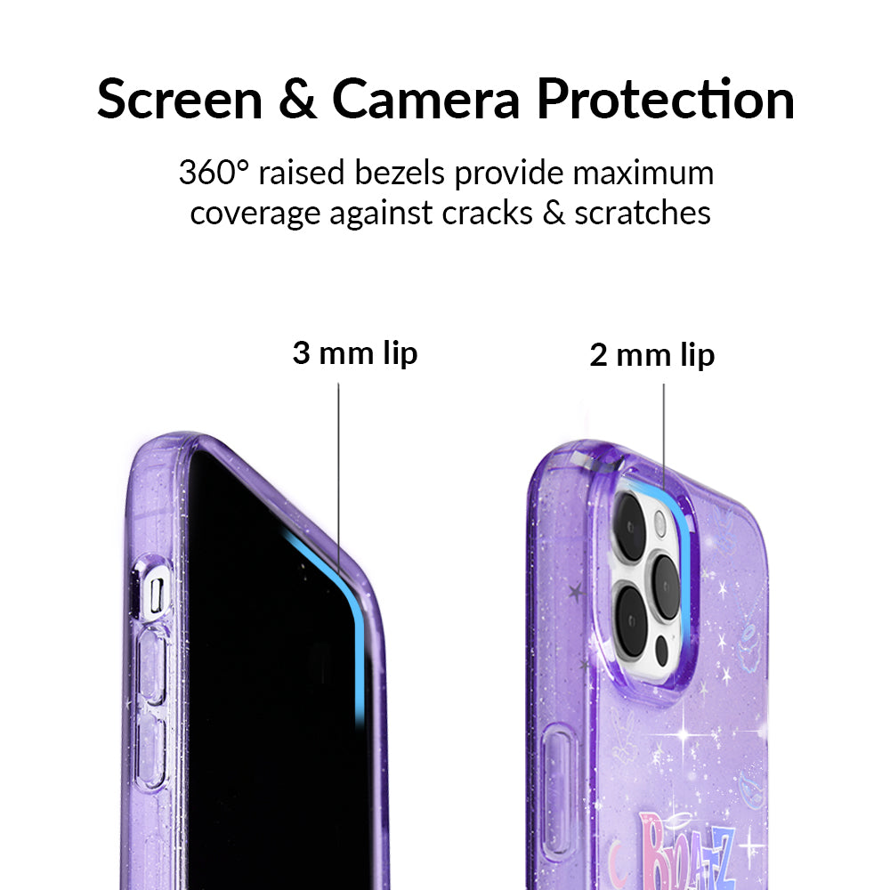 Bratz Celestial Glitter iPhone Case - Trendy Protective Phone Cover for Bratz Fans - Perfect for Parties, School & Everyday Use