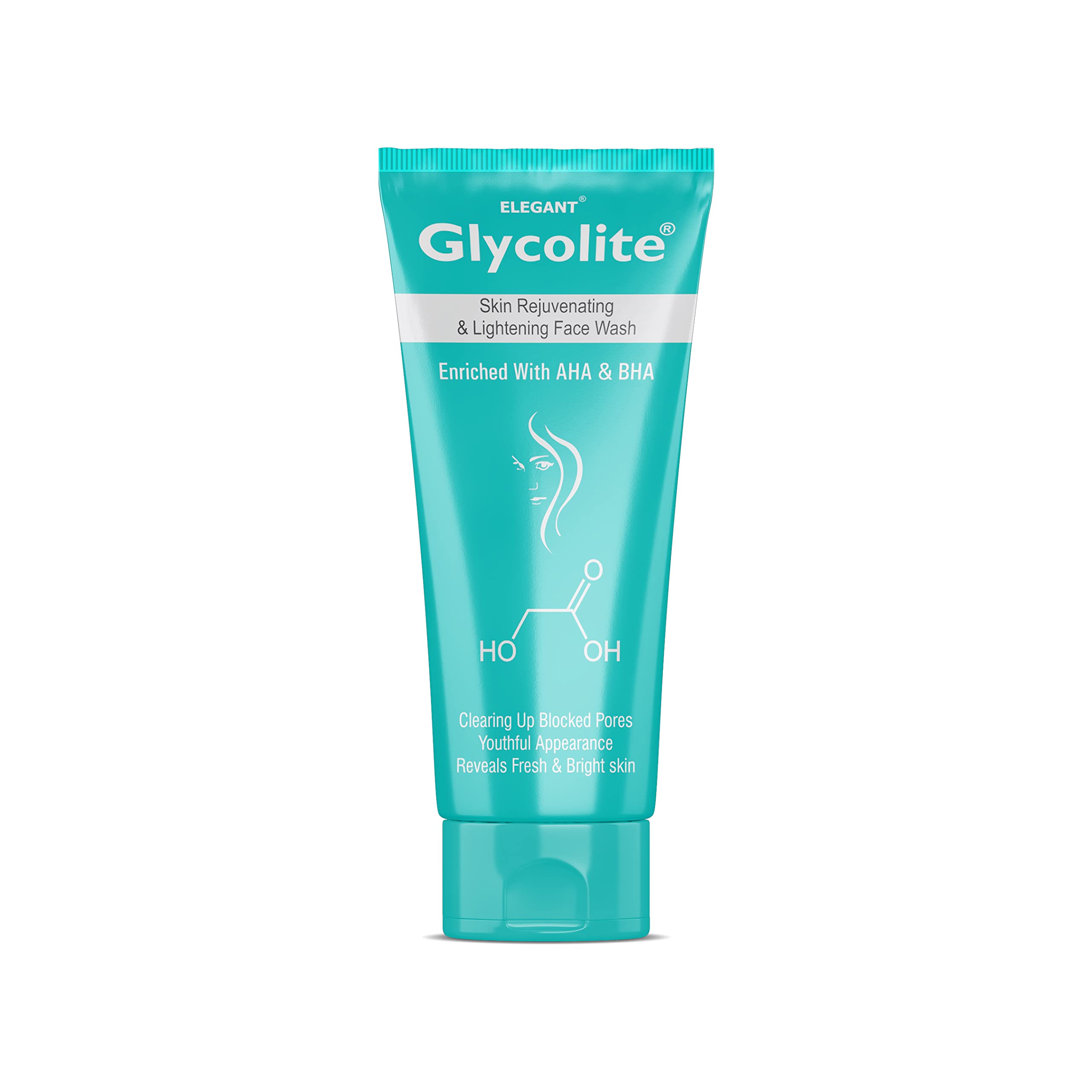 Glycolite Glycolic Acid Face Wash 60ml - Skin Rejuvenating & Lightening Cleanser for All Skin Types | Improves Texture, Tone & Brightness | Reveals Radiant Skin | Perfect for Daily Skincare Routine & Acne-Prone Skin