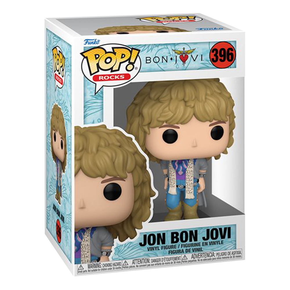 Funko POP! Bon Jovi 1980's Rock Star Vinyl Figure - Collectible Music Memorabilia for Fans & Gift Ideas - Perfect for Home Decor, Office Display, and Pop Culture Collections