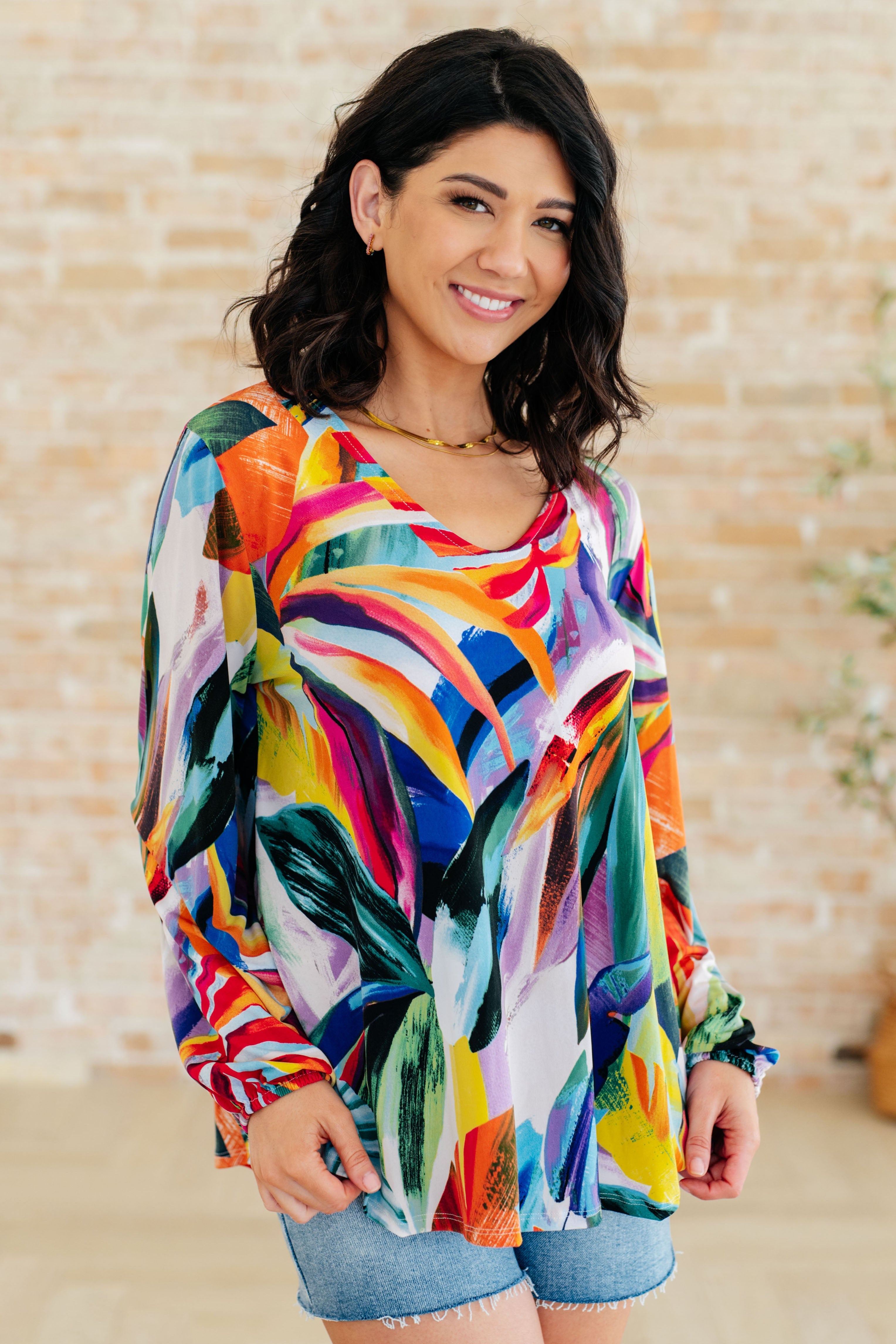 Elegant Scoop Neck Blouse for Women - Flowy Casual & Office Tops - Perfect for Work, Date Night & Everyday Wear