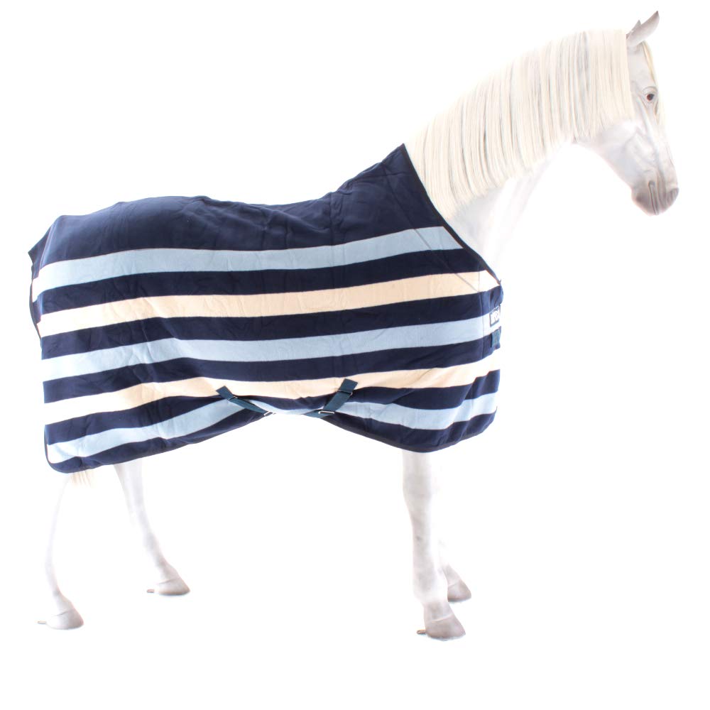 Rambo Deluxe Fleece Cooler 60 - Premium Horse Cooler Blanket in Navy Blue | Ideal for Post-Workout Cooling & Stable Use