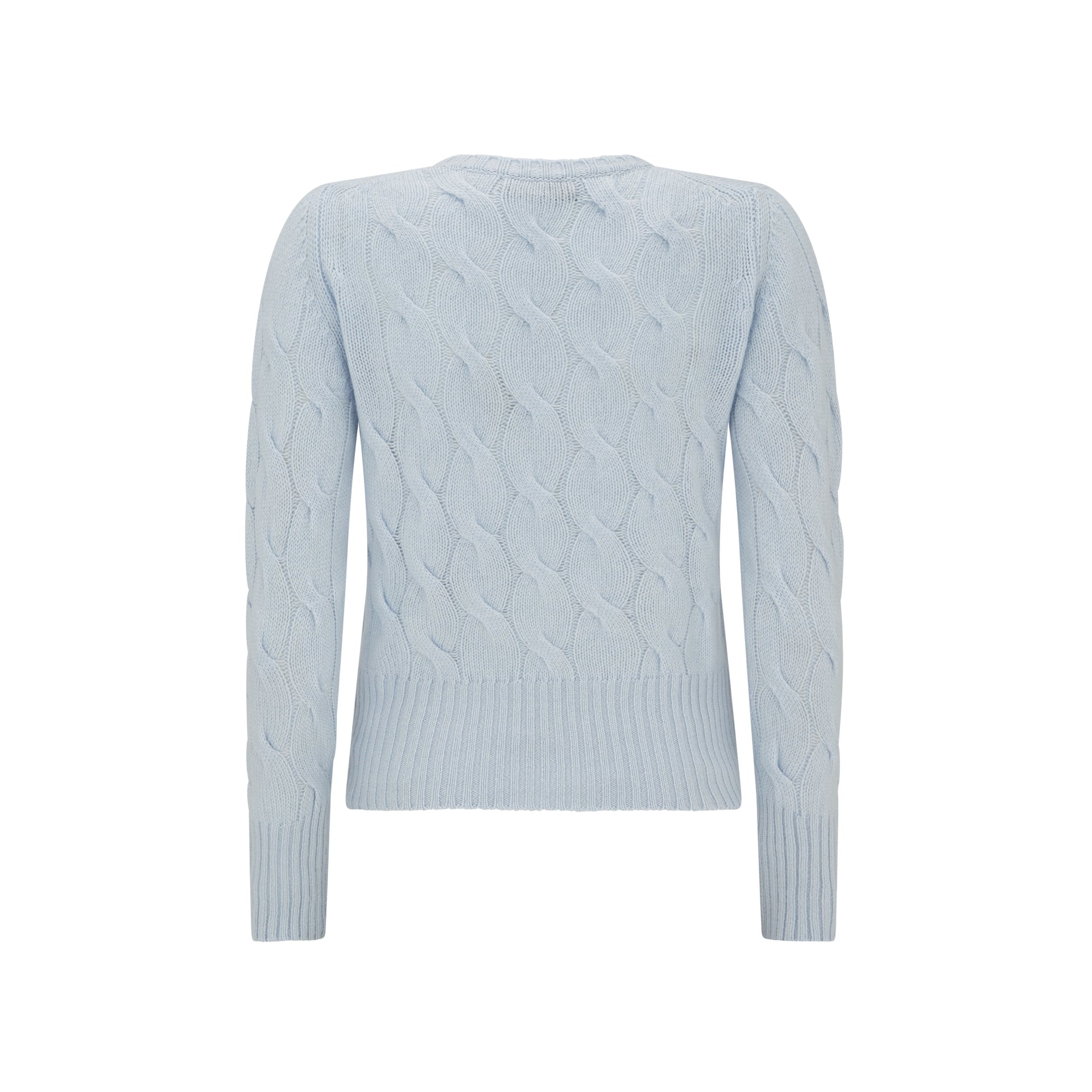 Keryn Cable Knit Round Neck Cashmere Sweater for Women - Soft & Warm Winter Pullover for Casual Outfits & Office Wear
