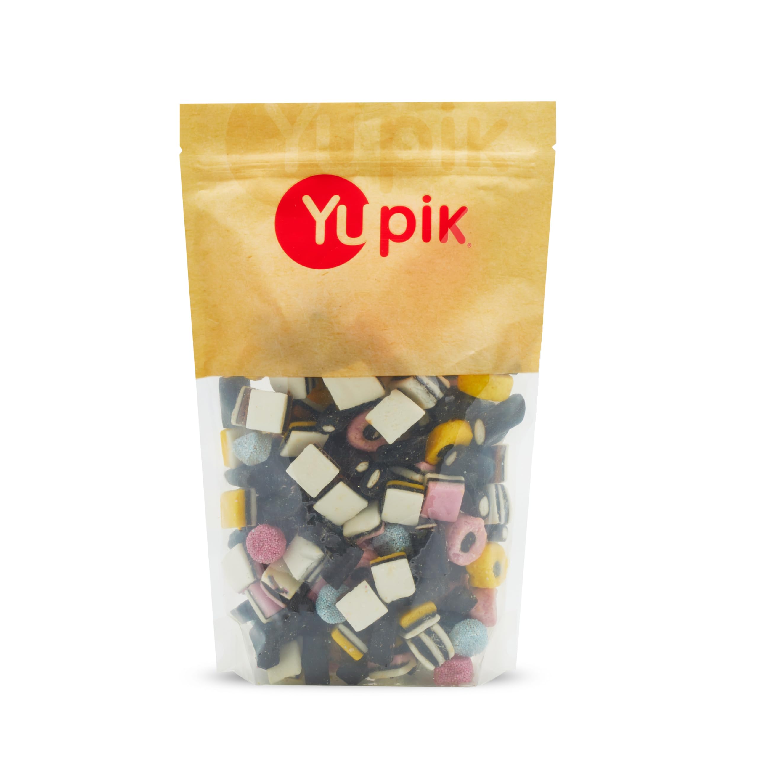 Yupik Assorted Licorice Candy Mix, 2.2 lb (35.2 oz) - Natural Flavors & Colors, Classic Allsorts Licorice - Sweet & Delicious Snack for Parties, Movie Nights & Holiday Gifts - Perfect for Halloween, Christmas & Birthday Celebrations