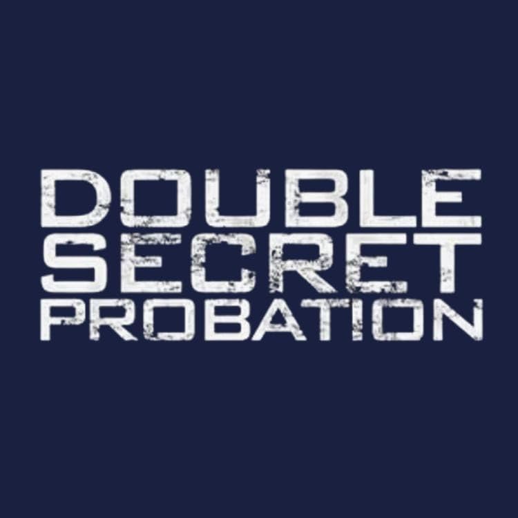 Animal House Classic Comedy Movie T-Shirt - Double Secret Probation Quote Tee for Fans | Perfect for Movie Nights & College Parties