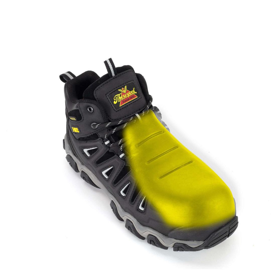 Crosstrex I MET² Waterproof Composite Toe Hiker Boots for Men - Black | Lightweight Hiking Shoes for Outdoor, Work & Construction | ASTM F2413-11 Safety Certified