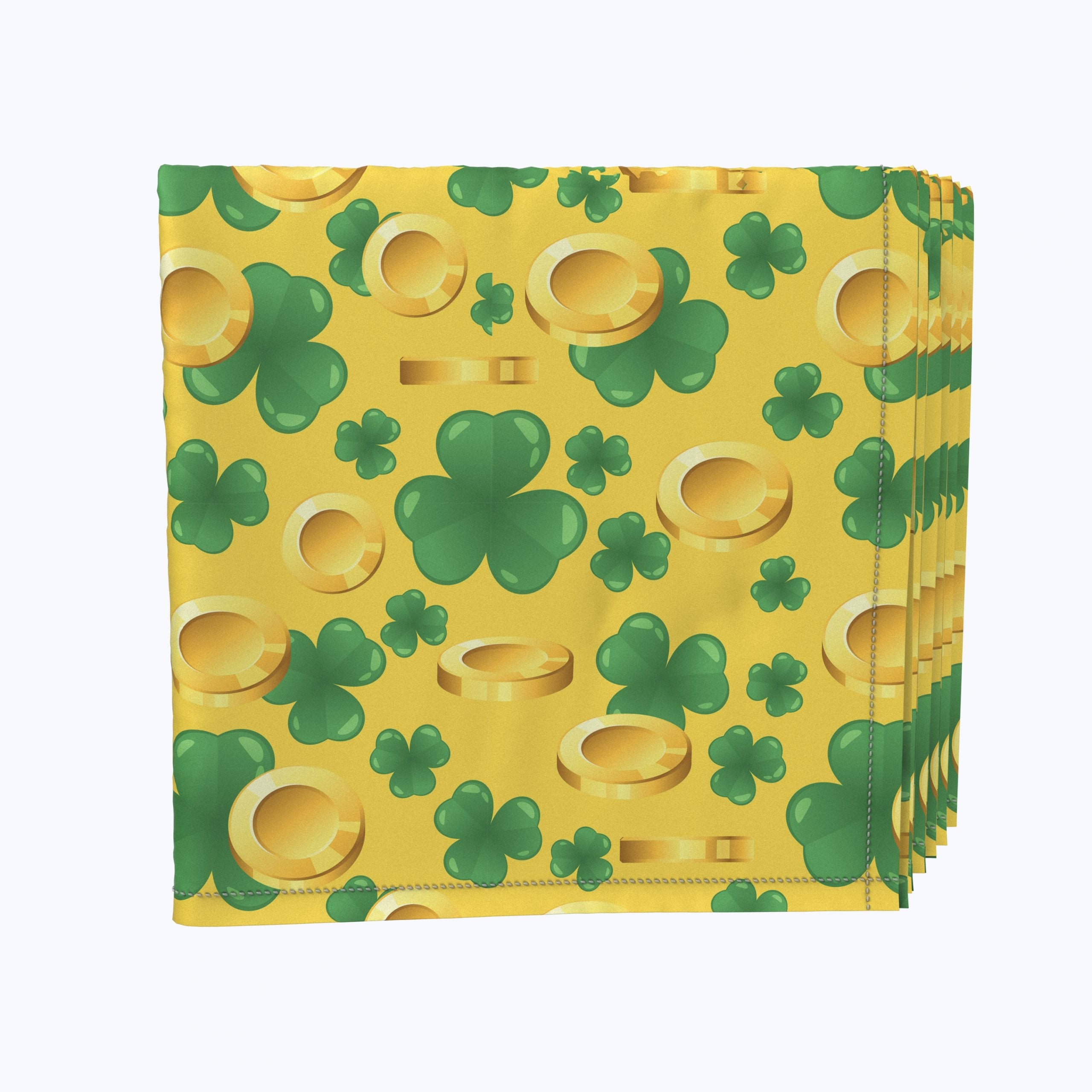 Premium Gold & Shamrock Themed Party Napkins - Elegant St. Patrick's Day & Irish Celebration Decor - Perfect for Weddings, Birthdays & Festive Gatherings