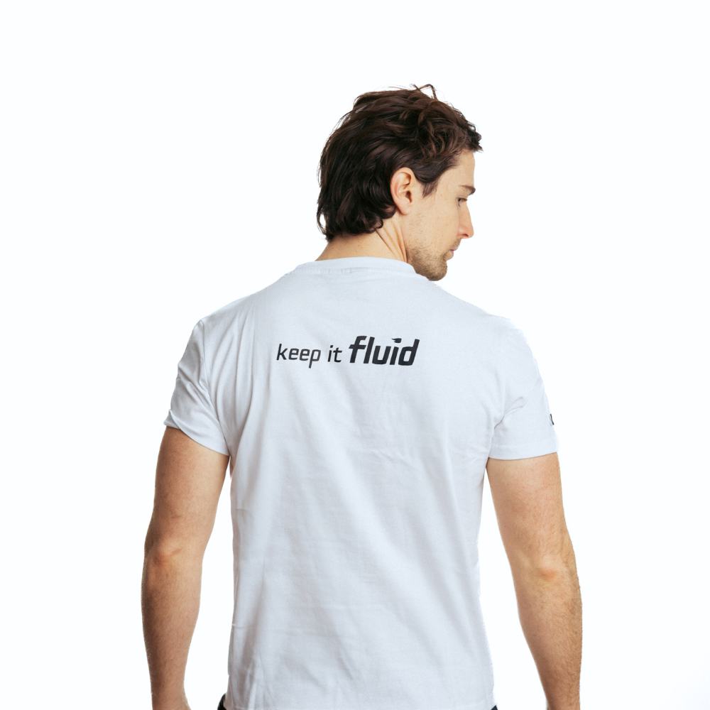 Fluid Style Tee - Soft White Cotton T-Shirt for Men & Women | Casual Wear, Street Fashion, Everyday Comfort