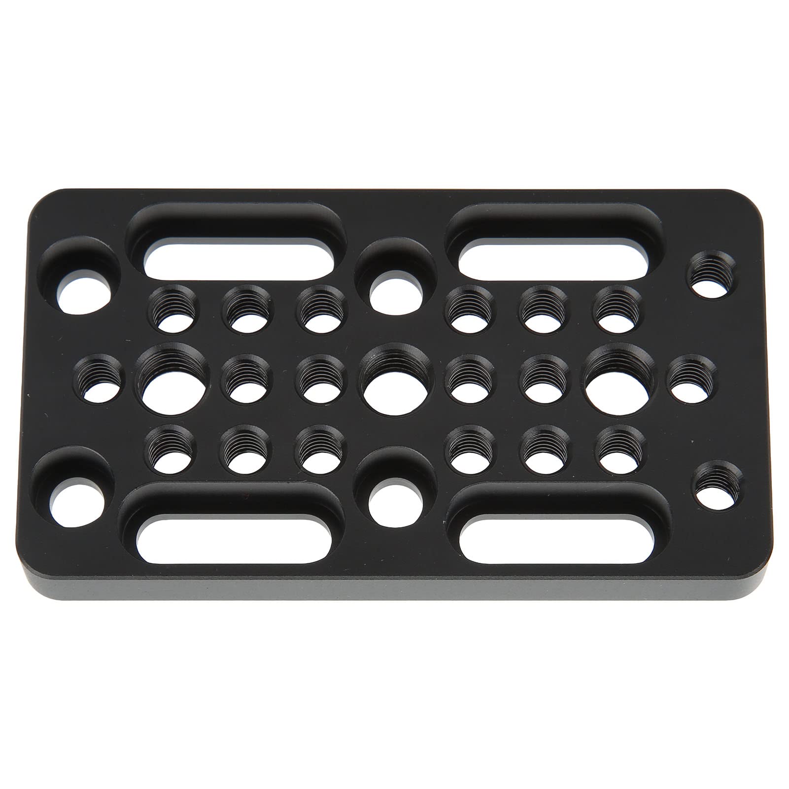 Eulbevoli CNC Machined Camera Cheese Plate - Universal Mounting Adapter for DSLR & Mirrorless Cameras - Perfect for Vlogging, Photography & Film Making