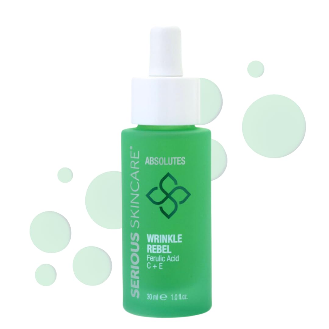 Vitamin C, E & Bakuchiol Anti-Aging Serum for Wrinkles & Dark Spots - Brightening Facial Treatment for Fine Lines & Even Skin Tone - 1 Fl Oz - Perfect for Daily Skincare Routine & Nighttime Rejuvenation