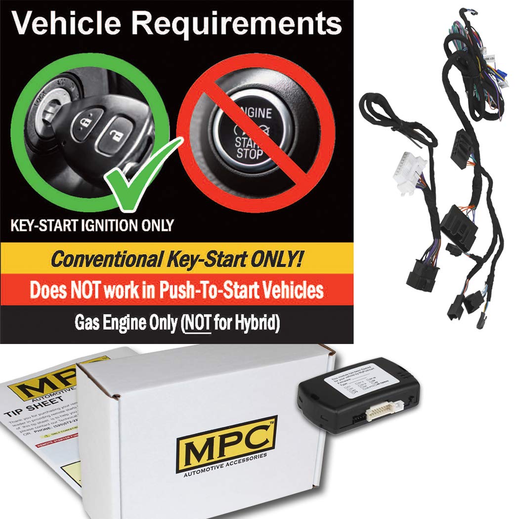 MPC Factory Remote Start Kit for 2016-2018 Ford Focus | Key-to-Start | Gas Engine | Plug & Play Installation | 24/7 US Tech Support | Perfect for Cold Weather & Secure Remote Vehicle Access
