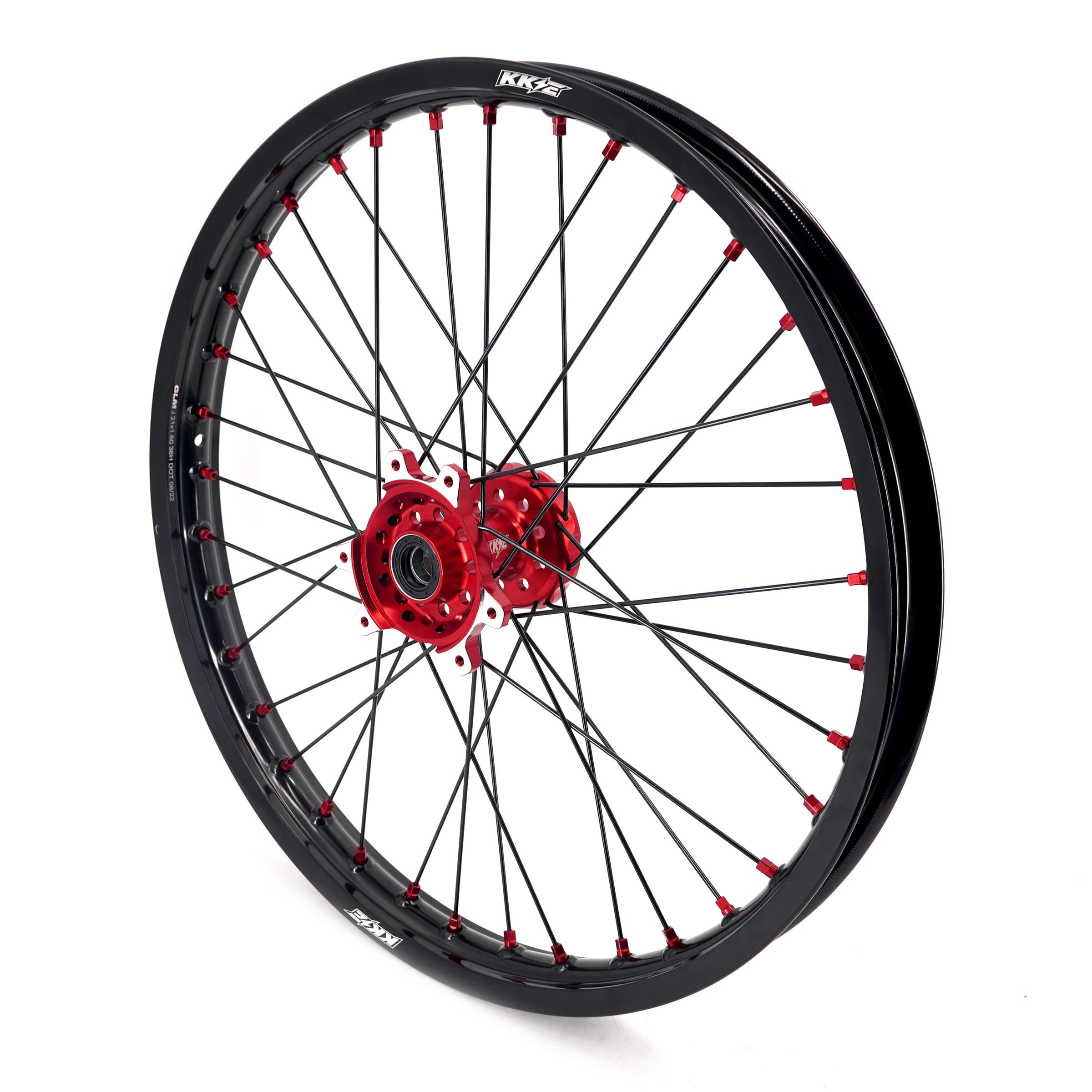 KKE 1.6x21 & 2.15x18 Dirt Electric Bike Wheels Rims - Compatible with Surron Ultra Bee, Red Hub - Perfect for Off-Road Trail Riding & Electric Bike Upgrades