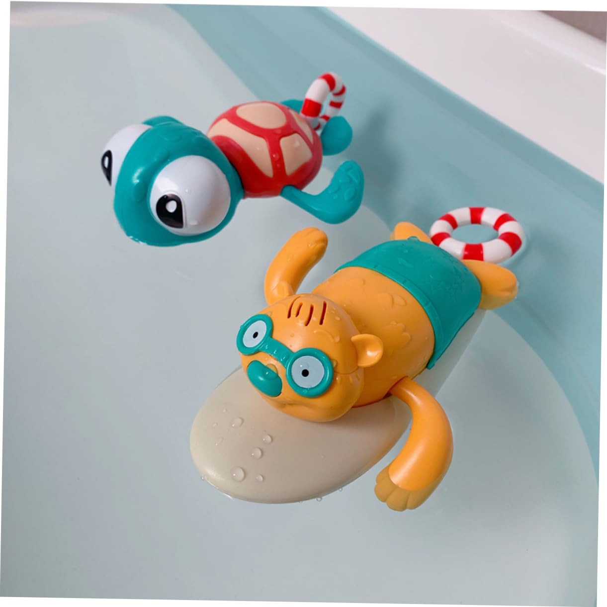 Gogogmee Wind Up Bath Toy - Fun Animal Bath Toys for Kids, Waterproof Bathroom Accessories for Toddlers | Perfect for Bathtime Play, Baby Showers & Gift Ideas