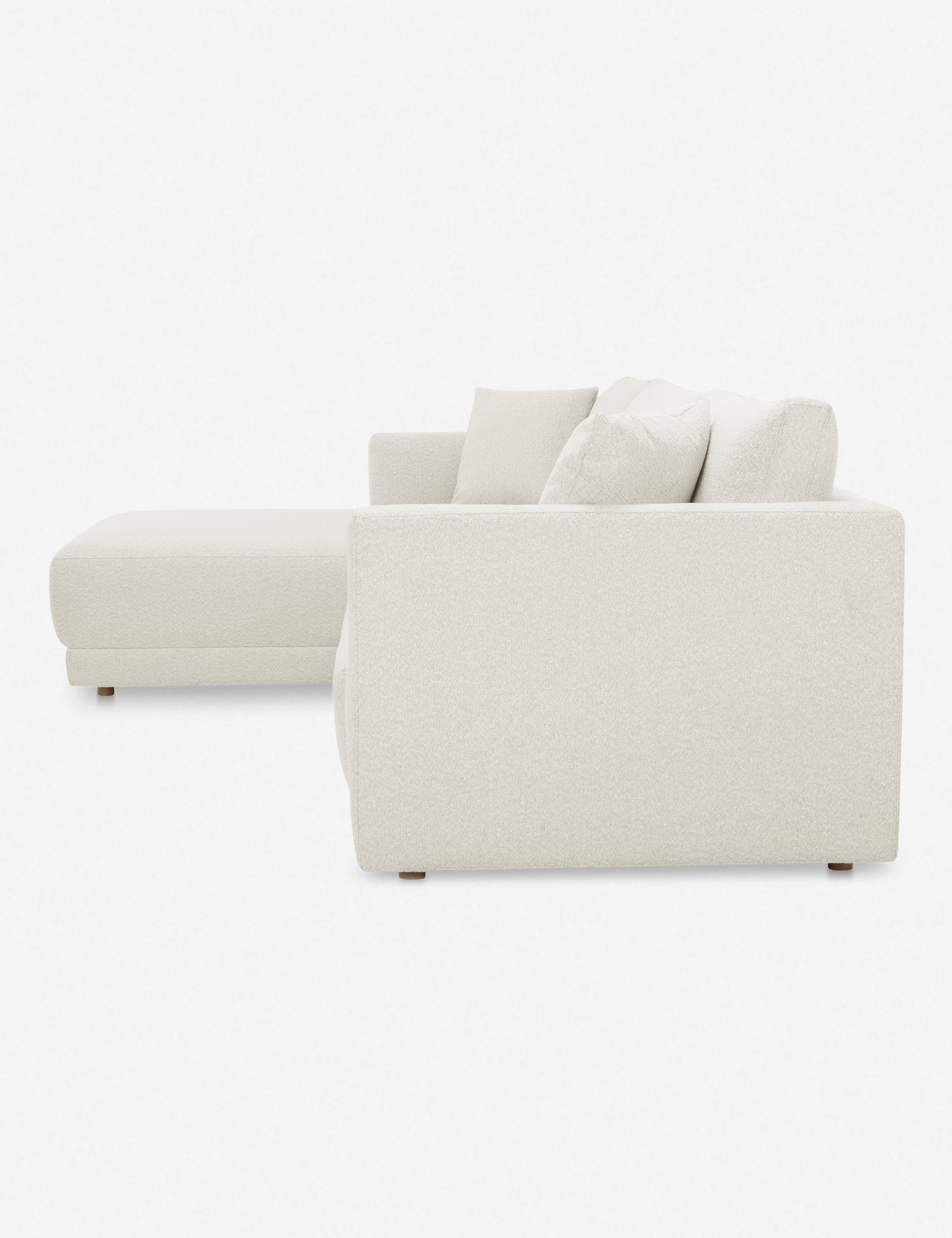 Modern Fairfield Sectional Sofa with Reversible Chaise - Comfortable L-Shaped Couch for Living Room, Family Room, or Home Theater - Soft Fabric Upholstery & Sturdy Wood Frame