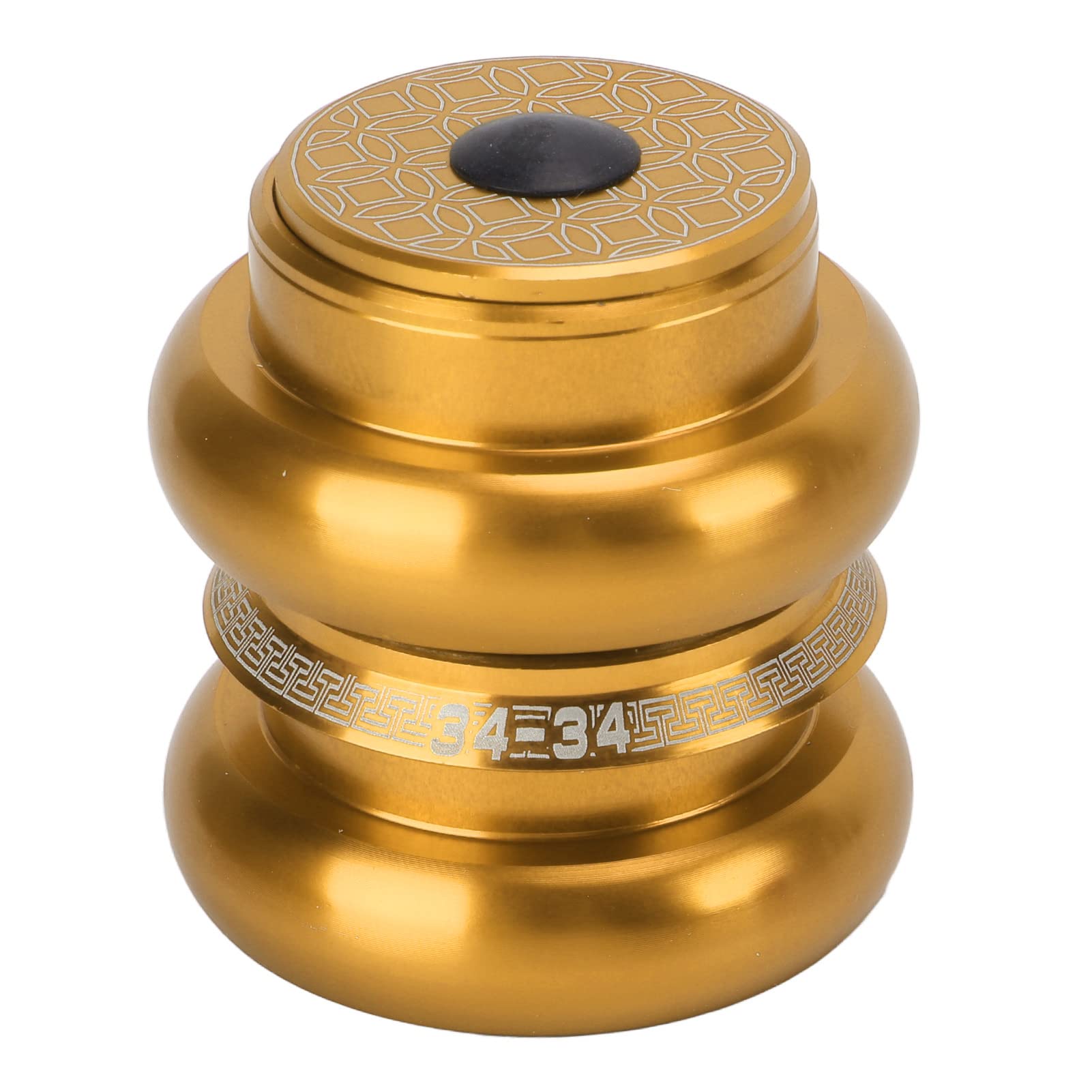 High Strength 34mm Bicycle Front Fork Stem Headset - Easy Install DIY Bike Headset for Mountain & Road Bikes (Gold) | Perfect for Bike Upgrades & Repairs
