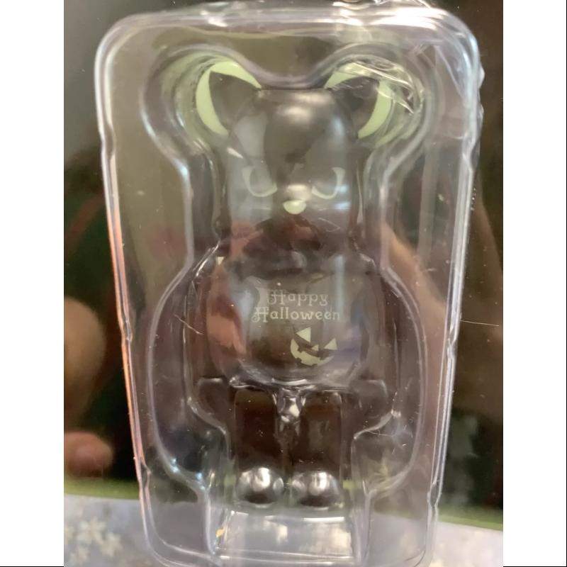 Limited Edition Medicom Be@rbrick 2016 Halloween GREEN GLOW in DARK 100% Collectible Figure - Perfect for Display, Anime Collections & Halloween Decorations