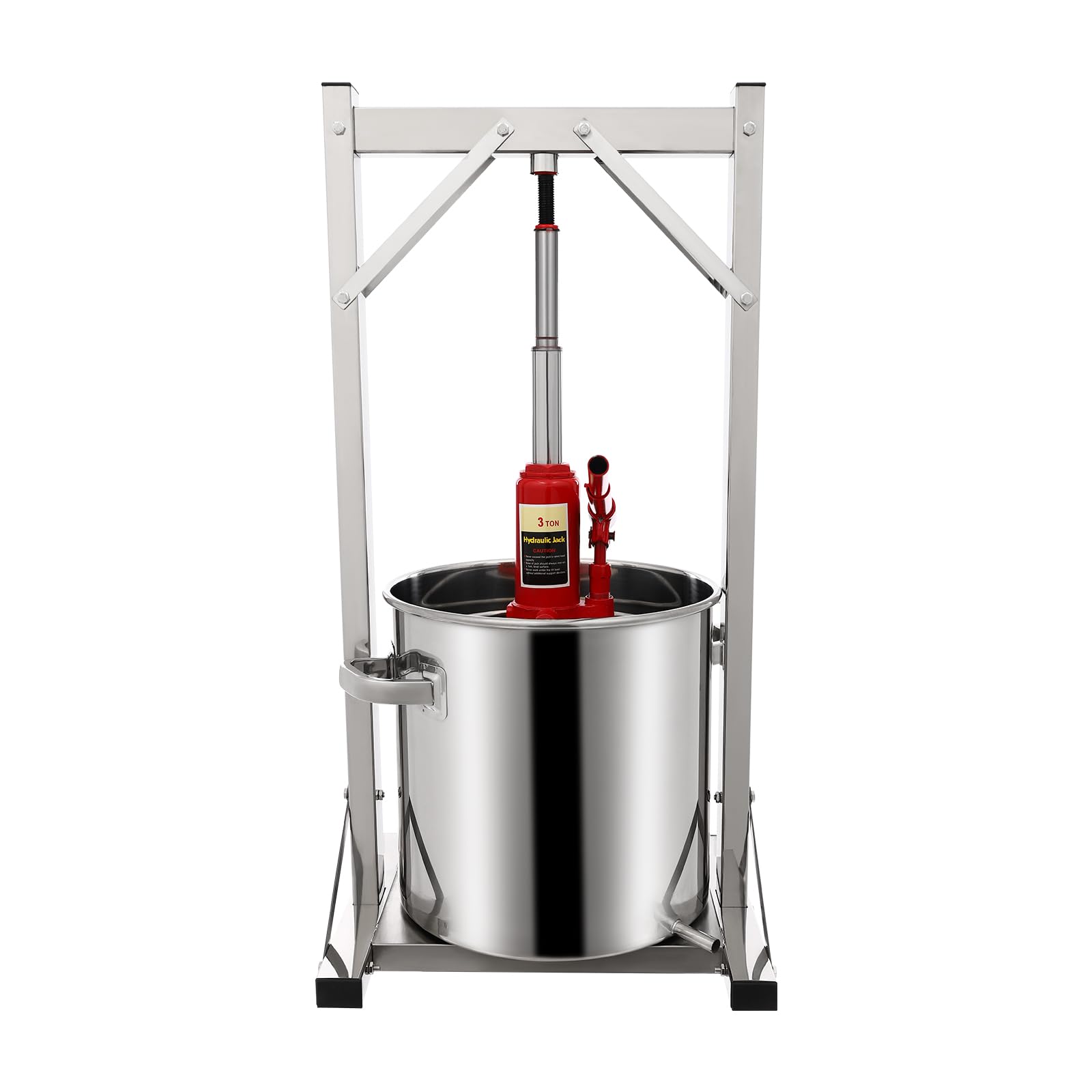6 Gallon Hydraulic Fruit Wine Press - 100% Natural Juice Maker for Apples, Grapes, Berries & Vegetables | Manual Cider, Olive Oil & Wine Making Equipment | Perfect for Home Brewing, Farm Use & DIY Juice Extraction