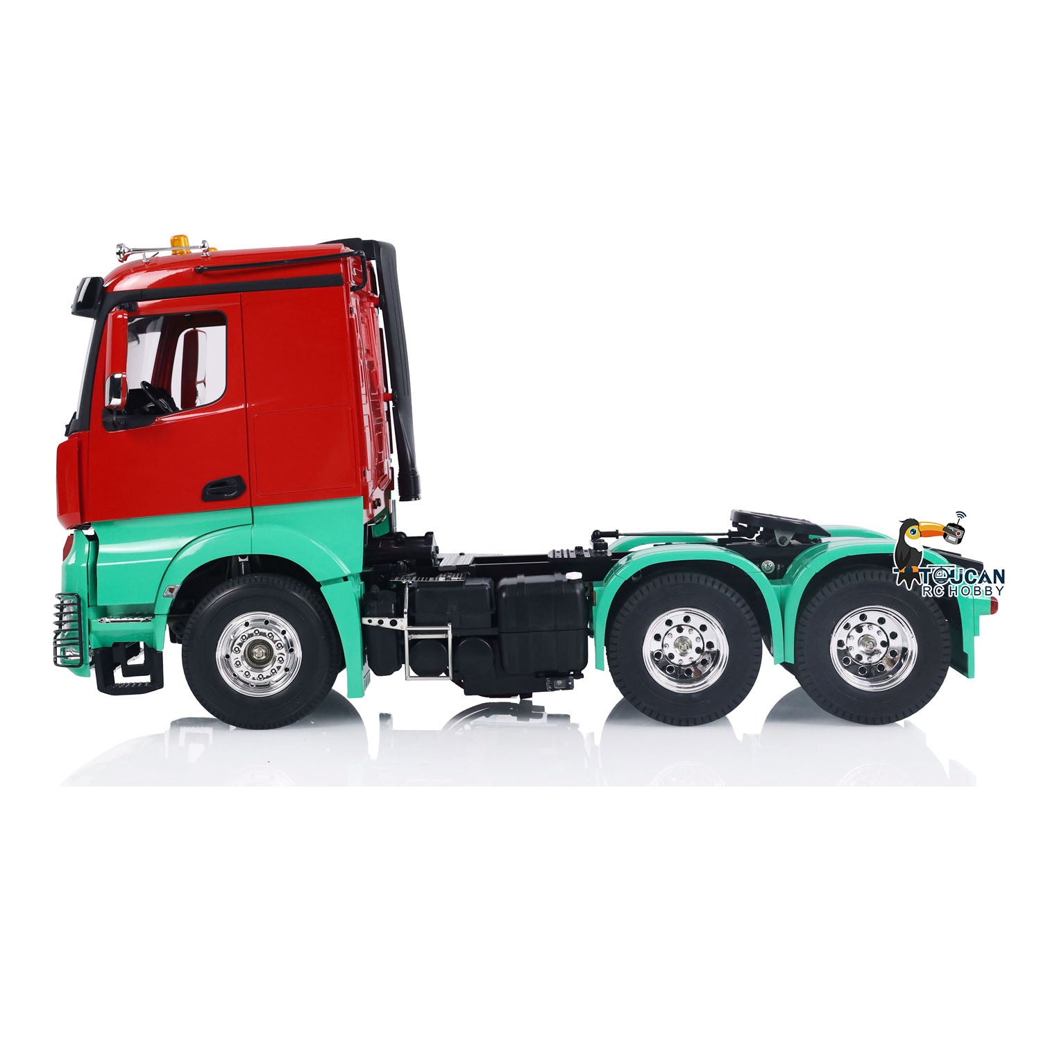 1/14 Scale Customized TOUCAN 6x4 RC Tractor Truck - Remote Control Car Model with Light & Sound, Upgraded ESC Servo Motor (Assembled/Painted) - Perfect for Hobbyists, Collectors & Off-Road Racing Enthusiasts