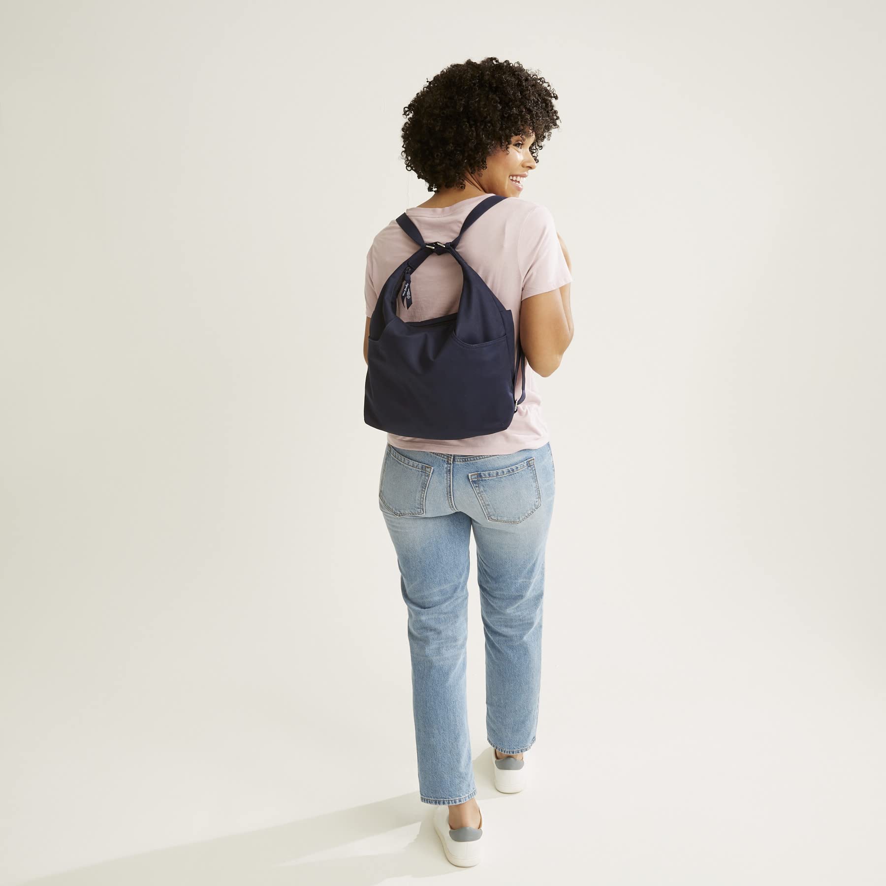 Women's Convertible Cotton Backpack Shoulder Bag - Lightweight Travel Tote for Work, Gym & Daily Use | Adjustable Straps & Multiple Pockets