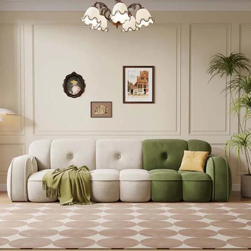 Minimalist Luxe Lazy Sofa Set - Modern Comfort for Living Room, Bedroom & Lounge Areas - Premium Fabric & Ergonomic Design for Ultimate Relaxation