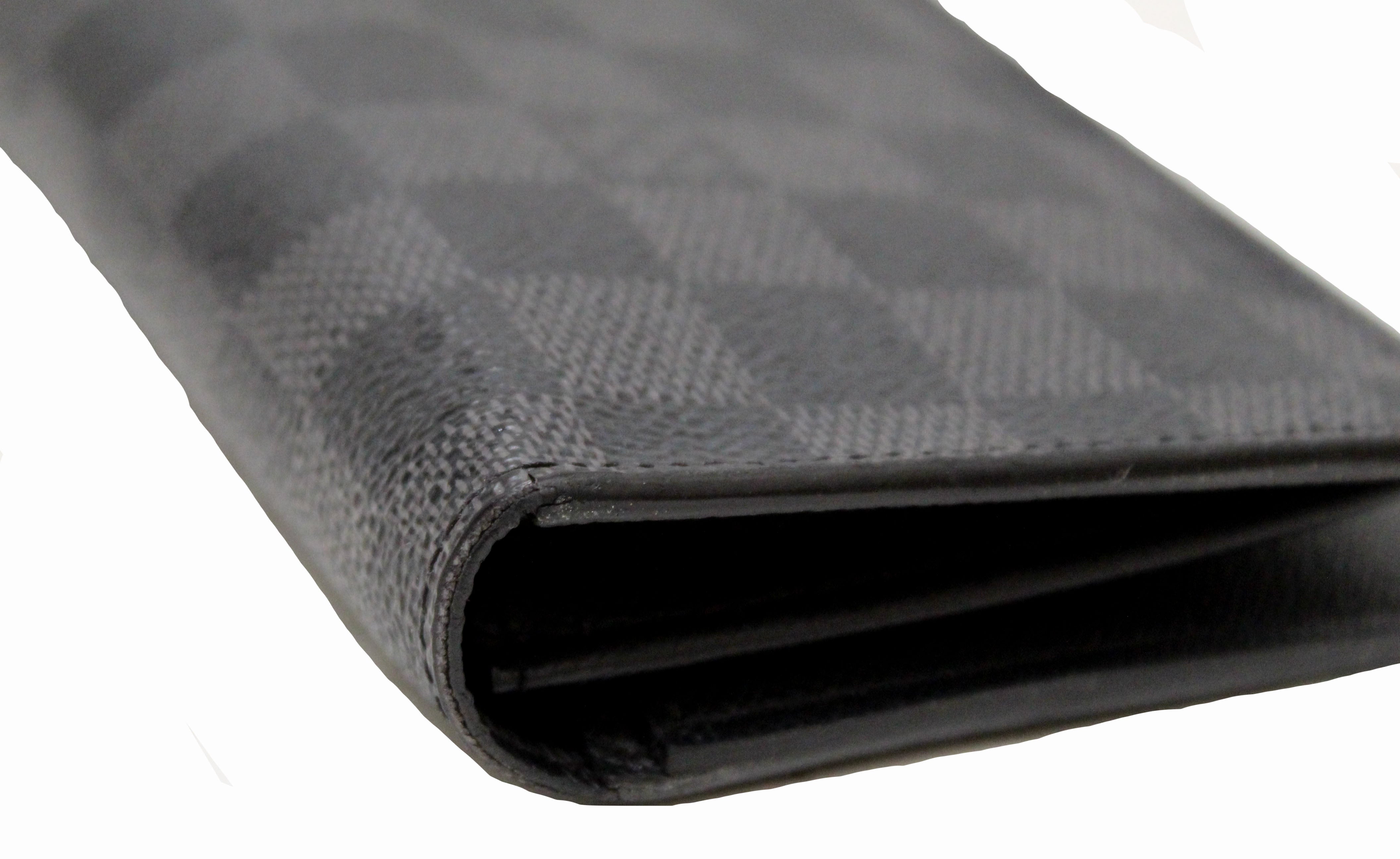 Authentic Louis Vuitton Damier Graphite Canvas Brazza Wallet for Men - Slim RFID Blocking Bifold Credit Card Holder - Perfect for Business, Travel & Everyday Use