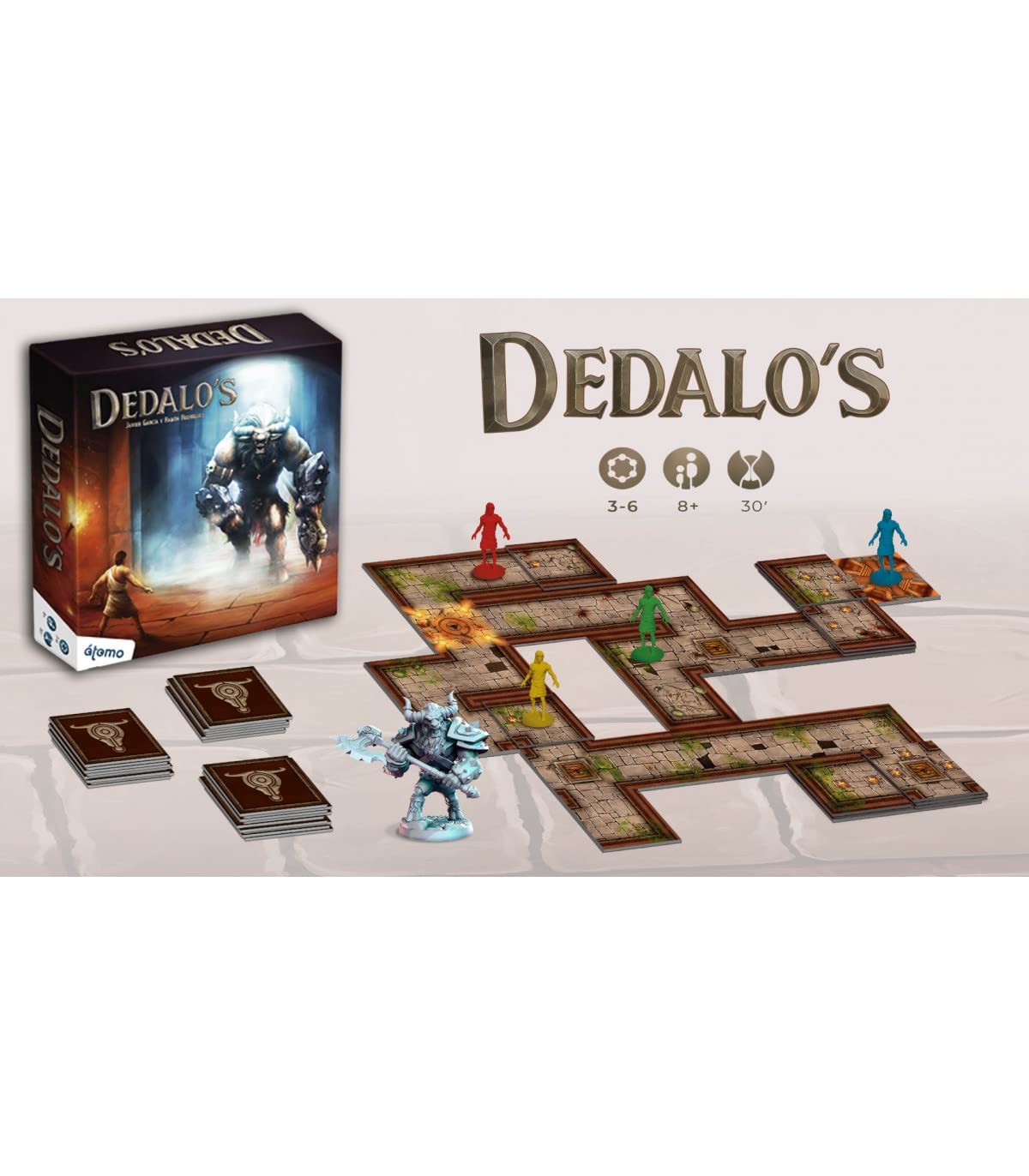 Dedalo's Labyrinth Board Game - Minotaur Maze Adventure for Family Game Night