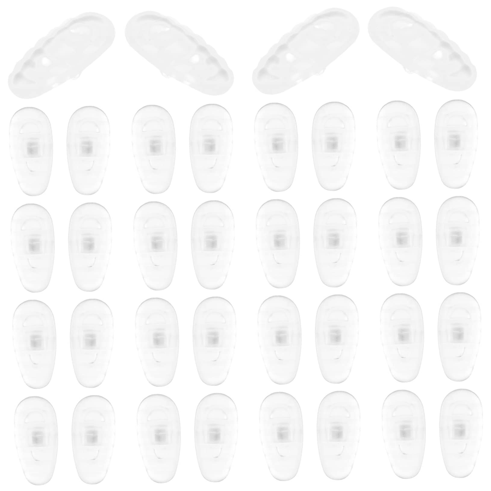 Beavorty 100 Pairs Silicone Nose Pads for Glasses, Replacement Nose Pads for Sunglasses & Eyeglasses, Anti-Slip Comfortable Eyewear Accessories - Perfect for Reading, Driving, and Outdoor Activities
