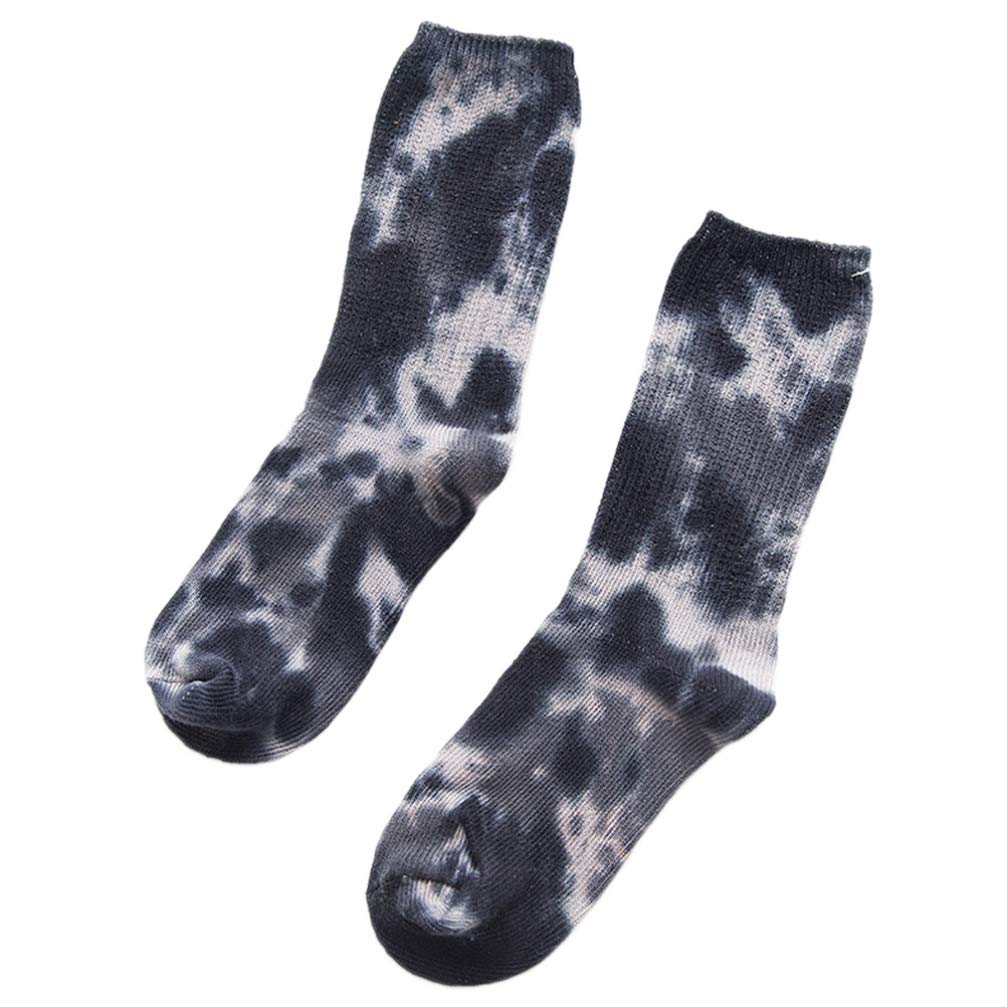 Fashion Tie-Dye Socks for Women & Men - 1 Pair Colorful Cotton Thermal Skateboard Socks | Streetwear, Winter Warmth, Casual Outfits & Gift Ideas