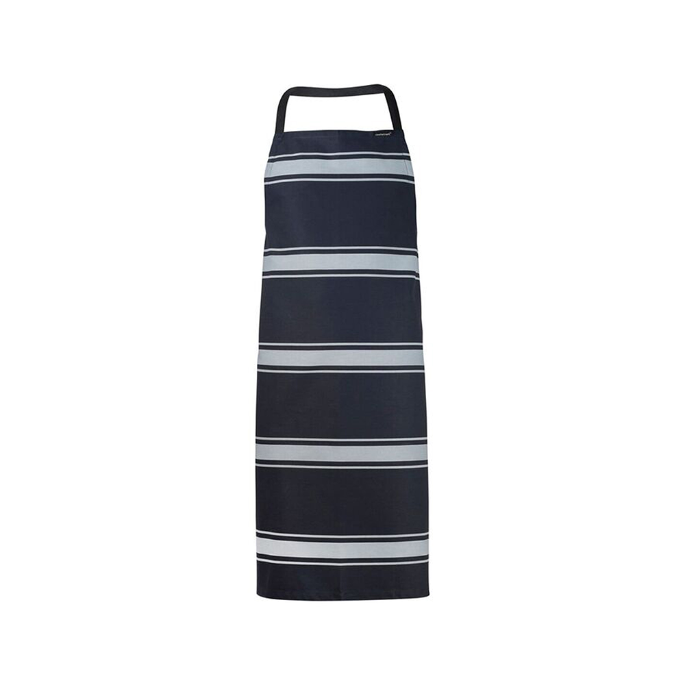 Professional Butcher Stripe Bib Apron - Heavy Duty Cotton Kitchen Apron for Cooking, Grilling & BBQ - Perfect for Chefs, Butchers & Home Cooks
