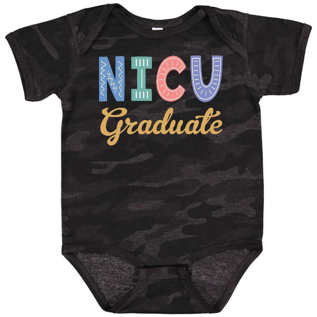 Inktastic NICU Graduate Baby Clothes - Soft Cotton Bodysuit for Newborns & Preemies | Perfect for Hospital Photos, First Outfits & Special Milestones