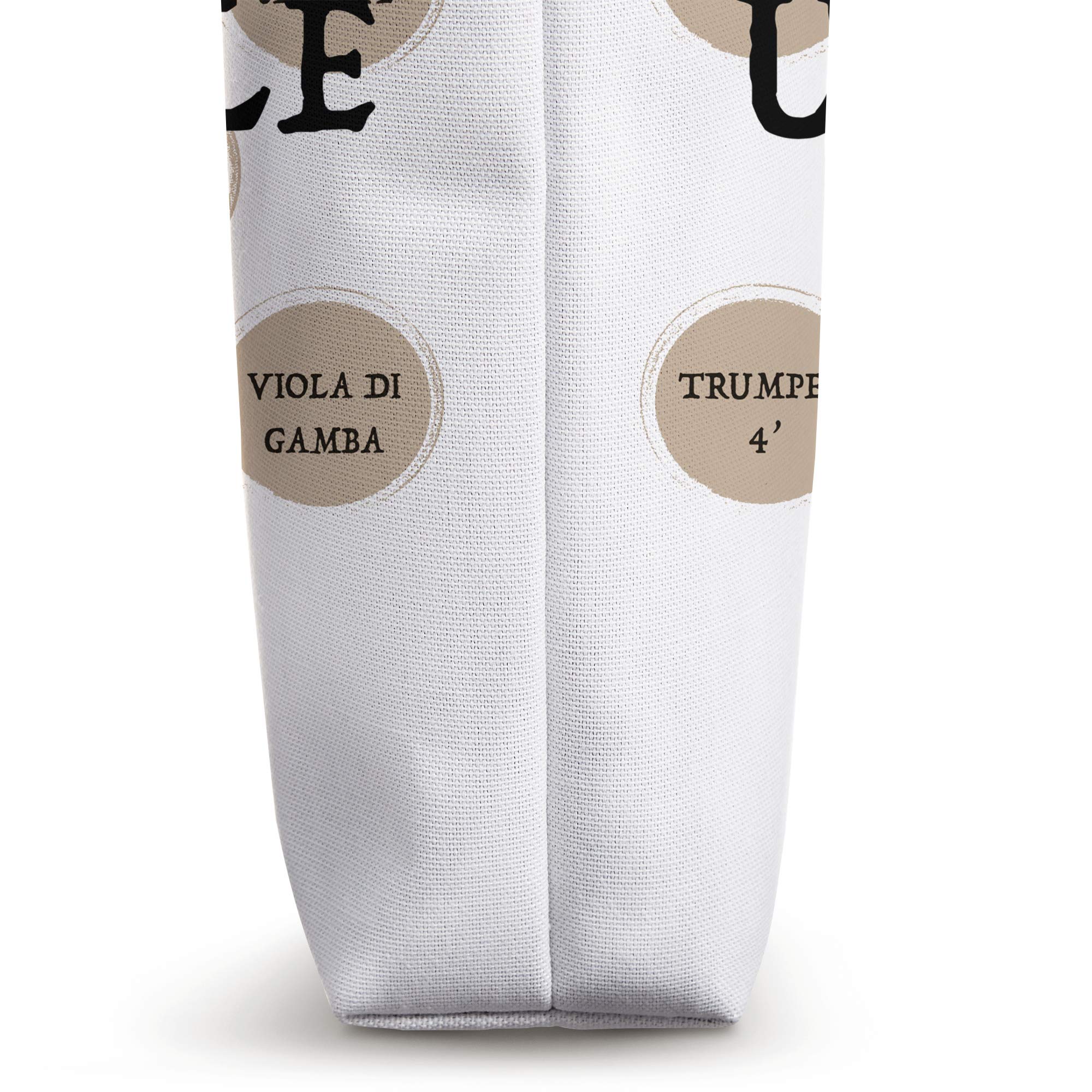 UNSTOPPABLE Pipe Organ Humor Stop Knob Design Tote Bag - Funny Music Lover Gift for Organists & Choir Members - Perfect for Church, Concerts & Music Rehearsals