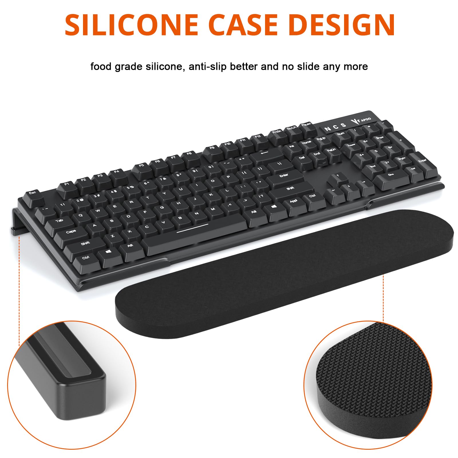 Ergonomic Keyboard Stand - Anti-Slip Tilt Riser for Office & Home