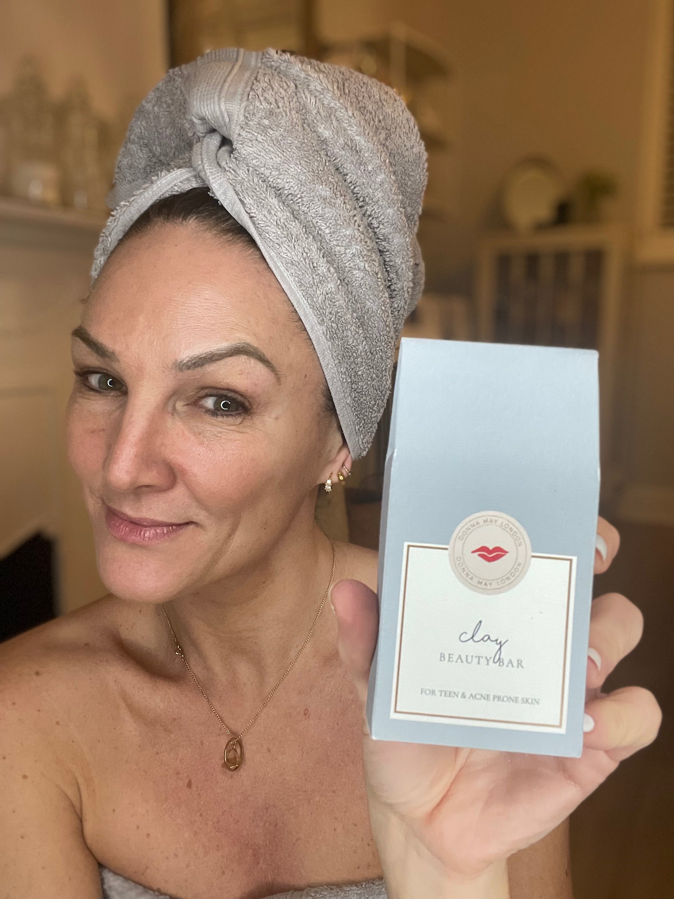 Natural Clay Cleansing Bar for Acne & Breakouts - Deep Pore Cleanser for Oily & Sensitive Skin | Perfect for Daily Face Wash & Travel Skincare Routine