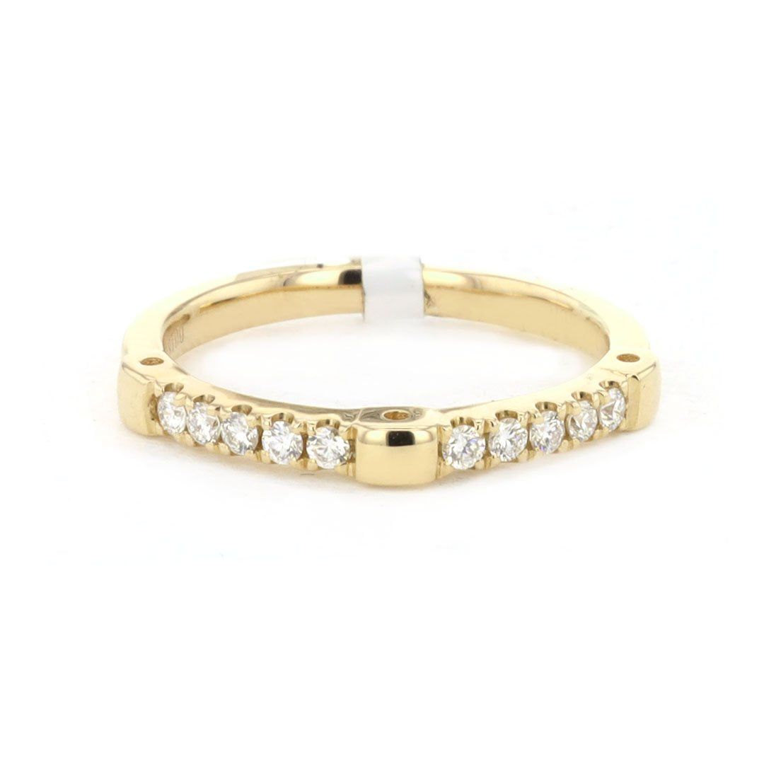 0.18 Carat Diamond Band Ring for Women - Elegant Stackable Wedding & Anniversary Jewelry Gift for Her