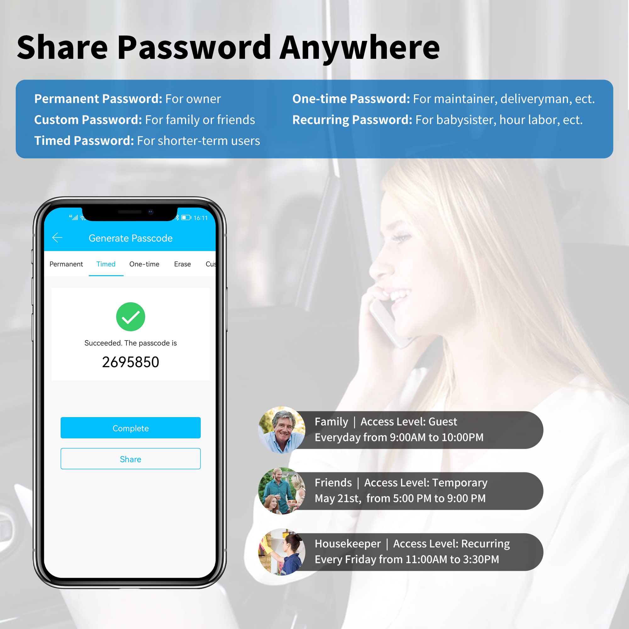 CATCHFACE WiFi Smart Lock with Gateway Bundle - Fingerprint & IC Card Keyless Entry Biometric Door Lock - Secure Smart Home Lock for Front Doors, Apartments & Rental Properties - Ideal for Airbnb Hosts & Home Security