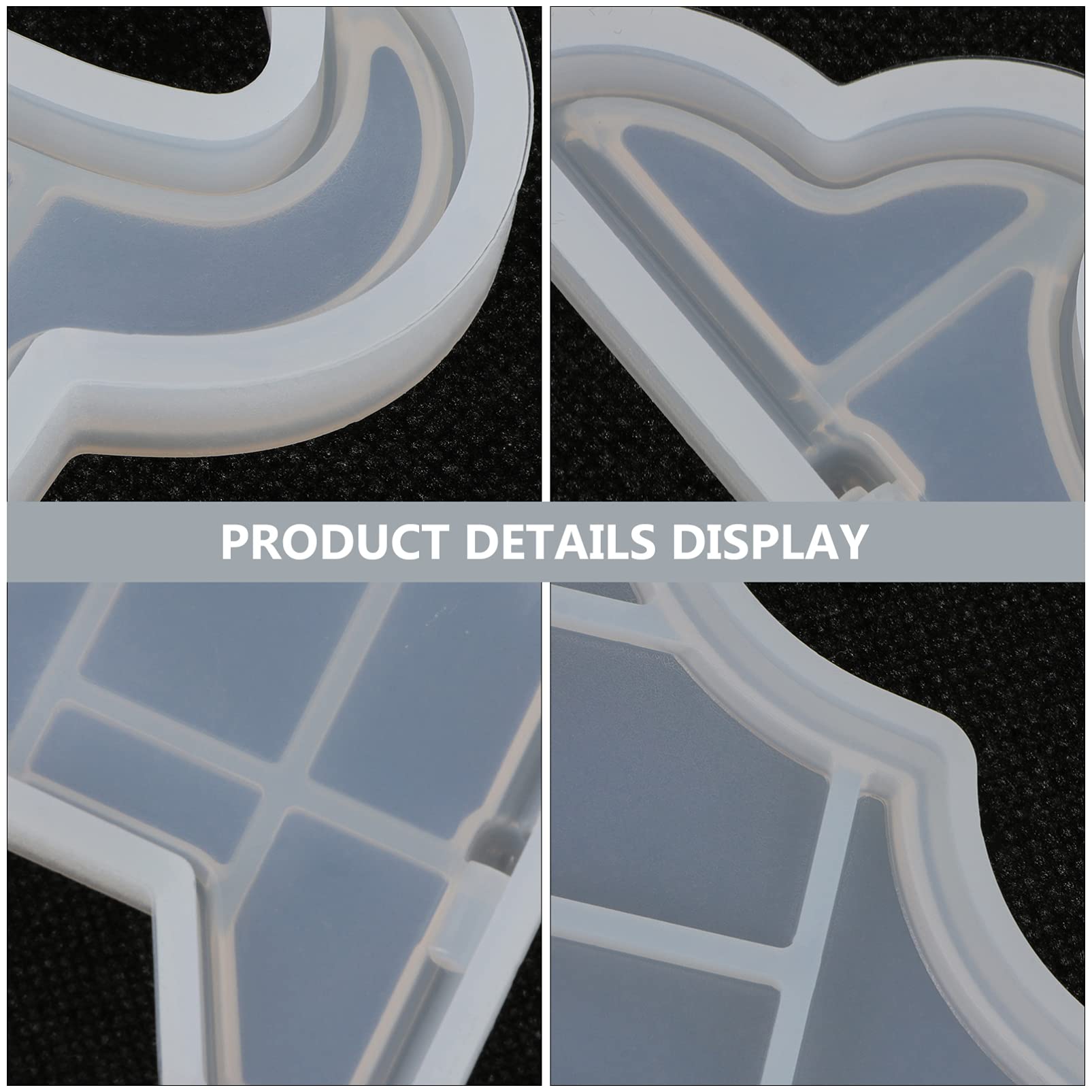 Healifty 2-Pack Silicone Display Stand Molds for Resin Epoxy Casting - Picture Frame Holder & Artwork Easel for Home Desk Decor | Perfect for DIY Crafts, Jewelry Making, and Tabletop Decorations