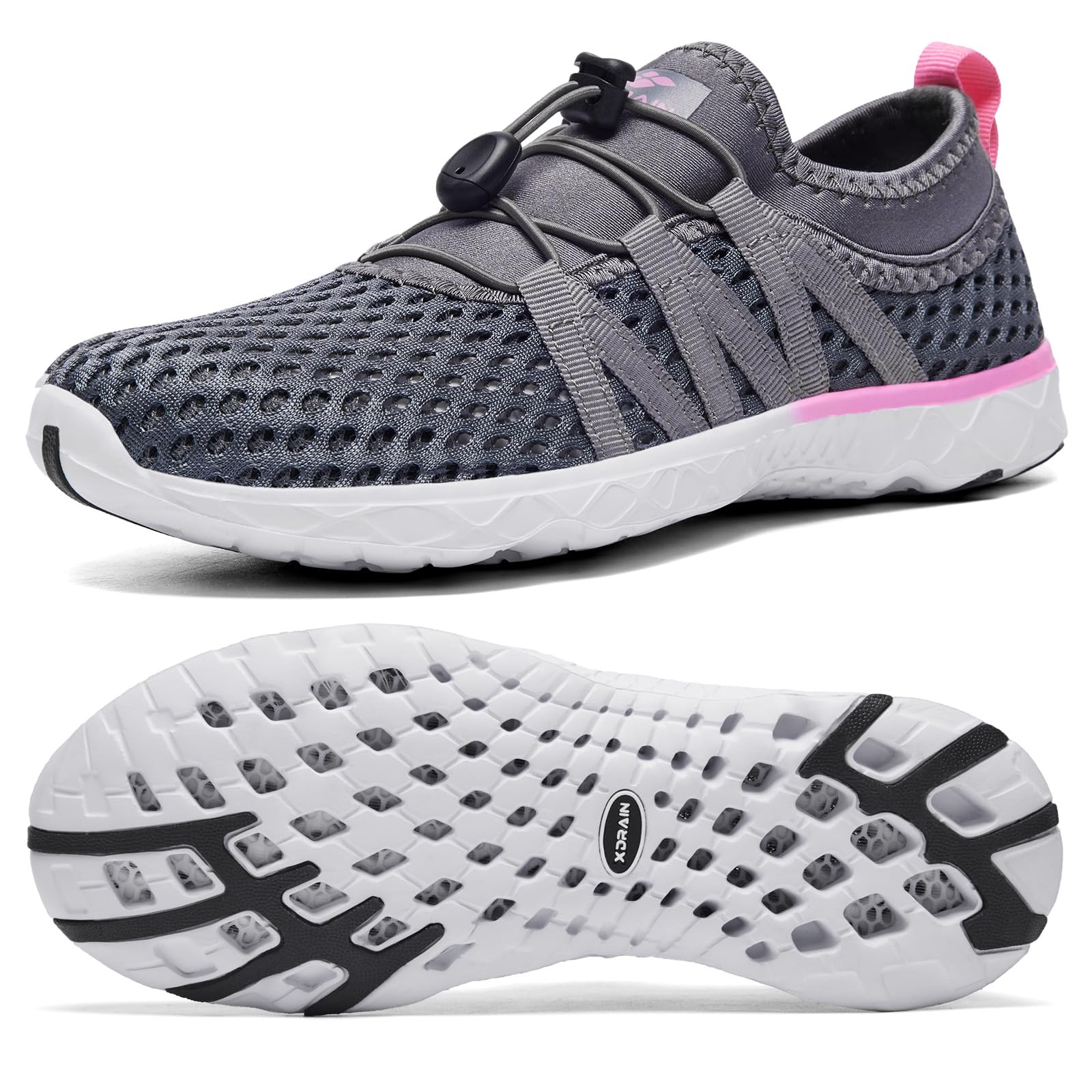 Aleader Women's Quick-Dry Mesh Slip-On Water Shoes for Beach, Pool, Yoga & Travel | Lightweight & Comfortable Aqua Shoes
