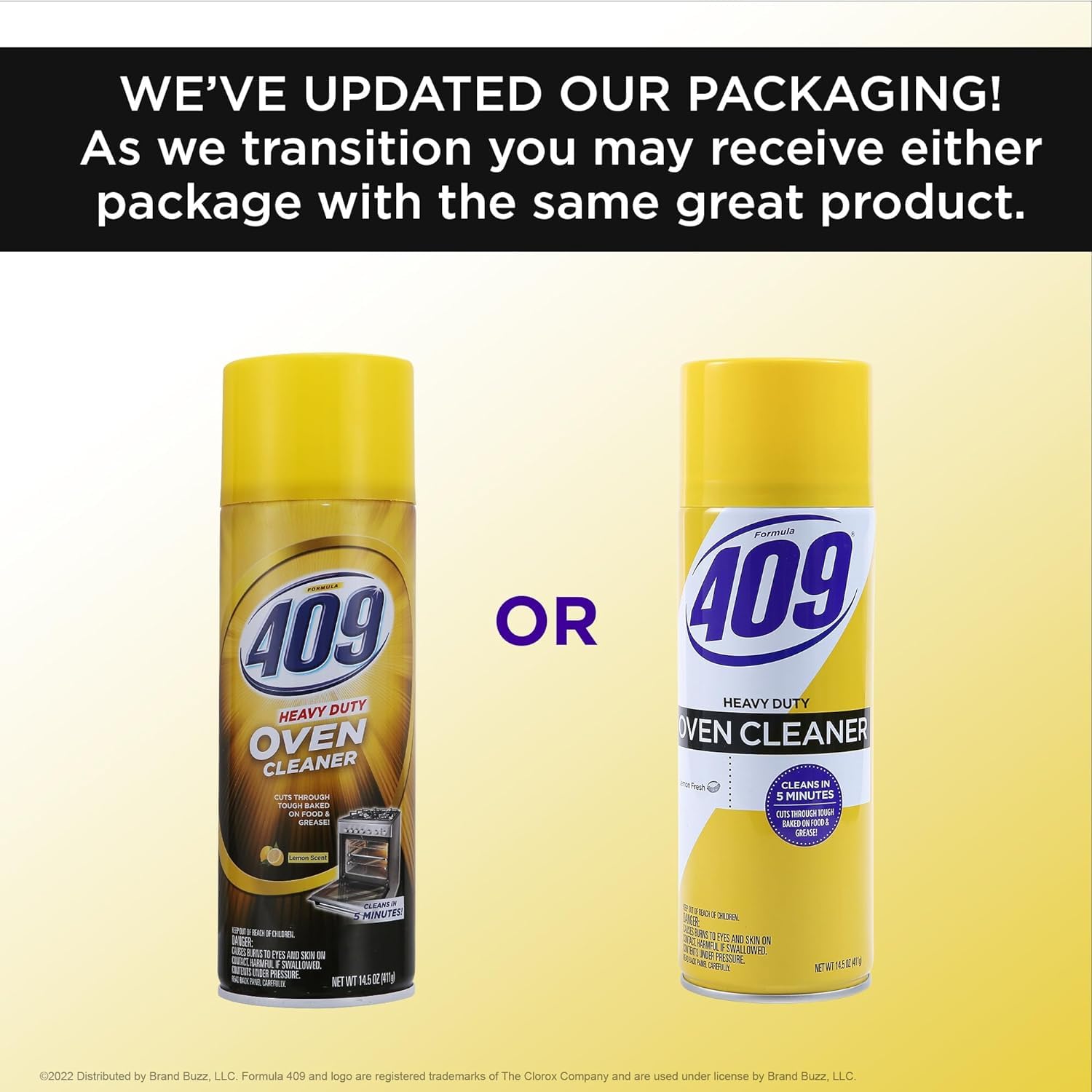 409 Heavy Duty Spray-On Oven Cleaner - Powerful Lemon Scent Degreaser for Stoves, Grills & Kitchen Appliances (14.5 Oz) | Cuts Through Tough Grease Instantly | Ideal for Oven Racks, Stovetops, BBQ Grills & Burnt-On Food Residue