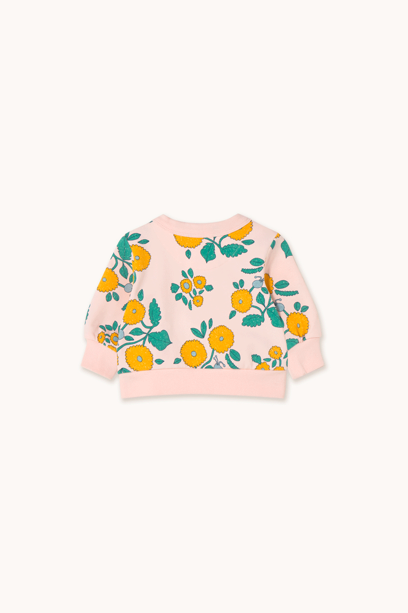 Tinycottons Baby Flowers Sweatshirt - Soft Cotton Cute Floral Pullover for Infants & Toddlers | Perfect for Playdates, Family Photos & Everyday Comfort