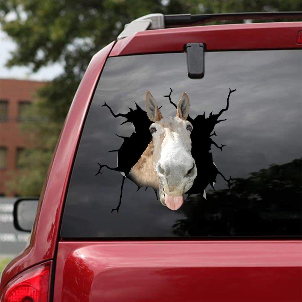 Realistic Mule Car Decals - Pack of 2 Wild Animals Stickers 10