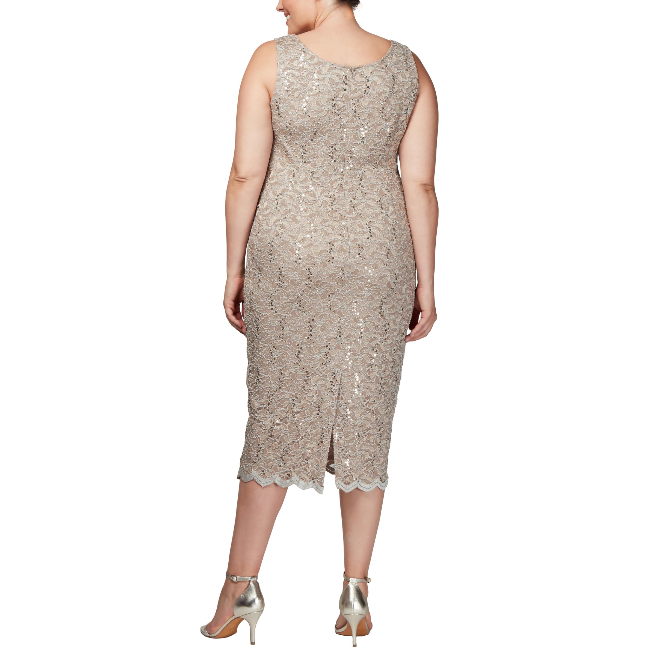 Alex Evenings Women's Plus Size Lace Jacket Dress - Elegant Formal Wear for Weddings, Parties & Special Occasions